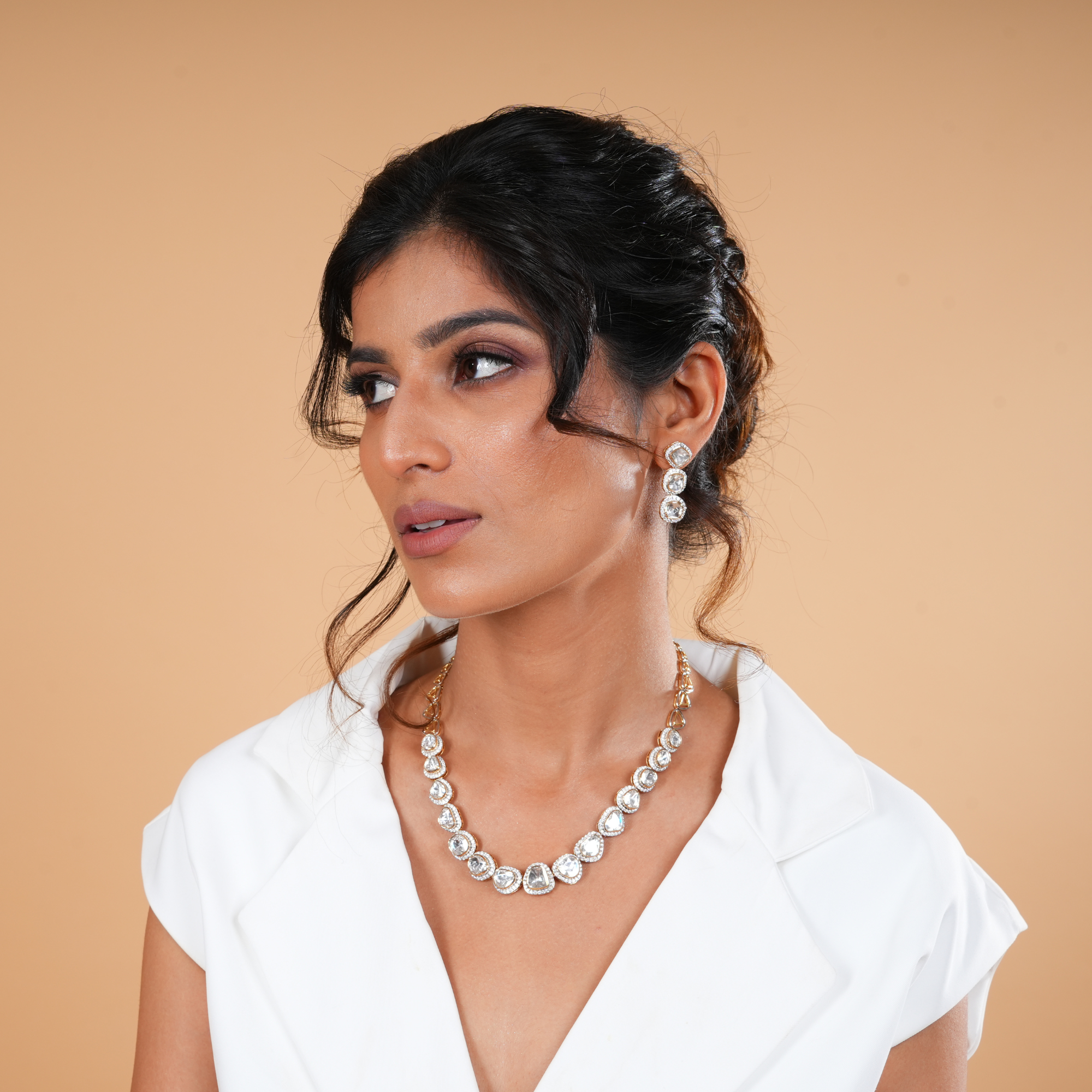 Antique Brilliance Polki Diamond Necklace