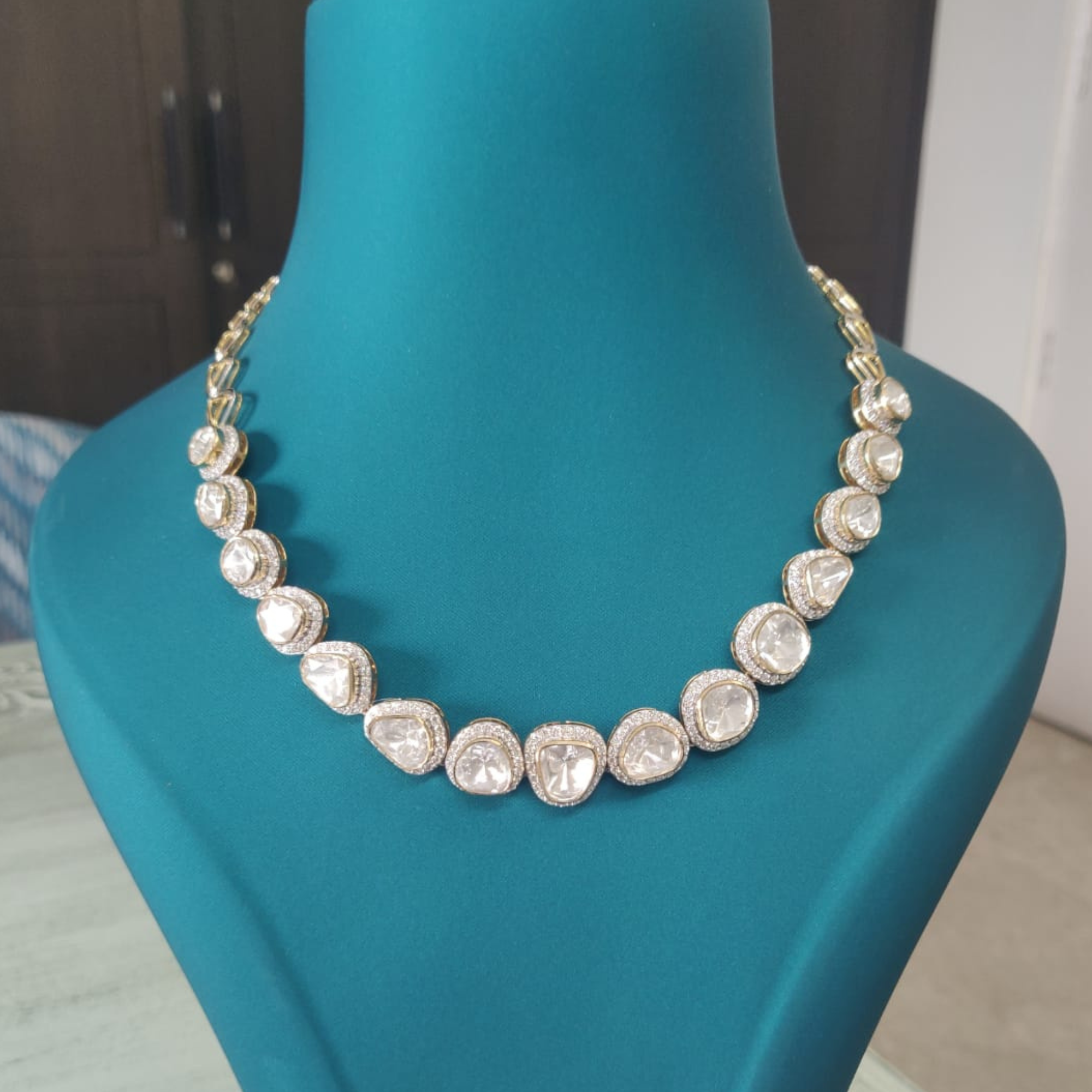 Antique Brilliance Polki Diamond Necklace