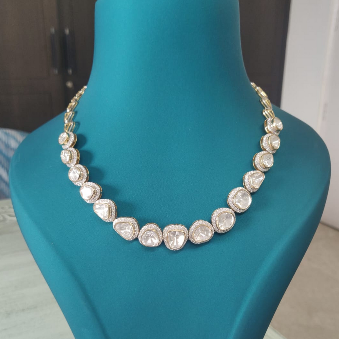 Antique Brilliance Polki Diamond Necklace