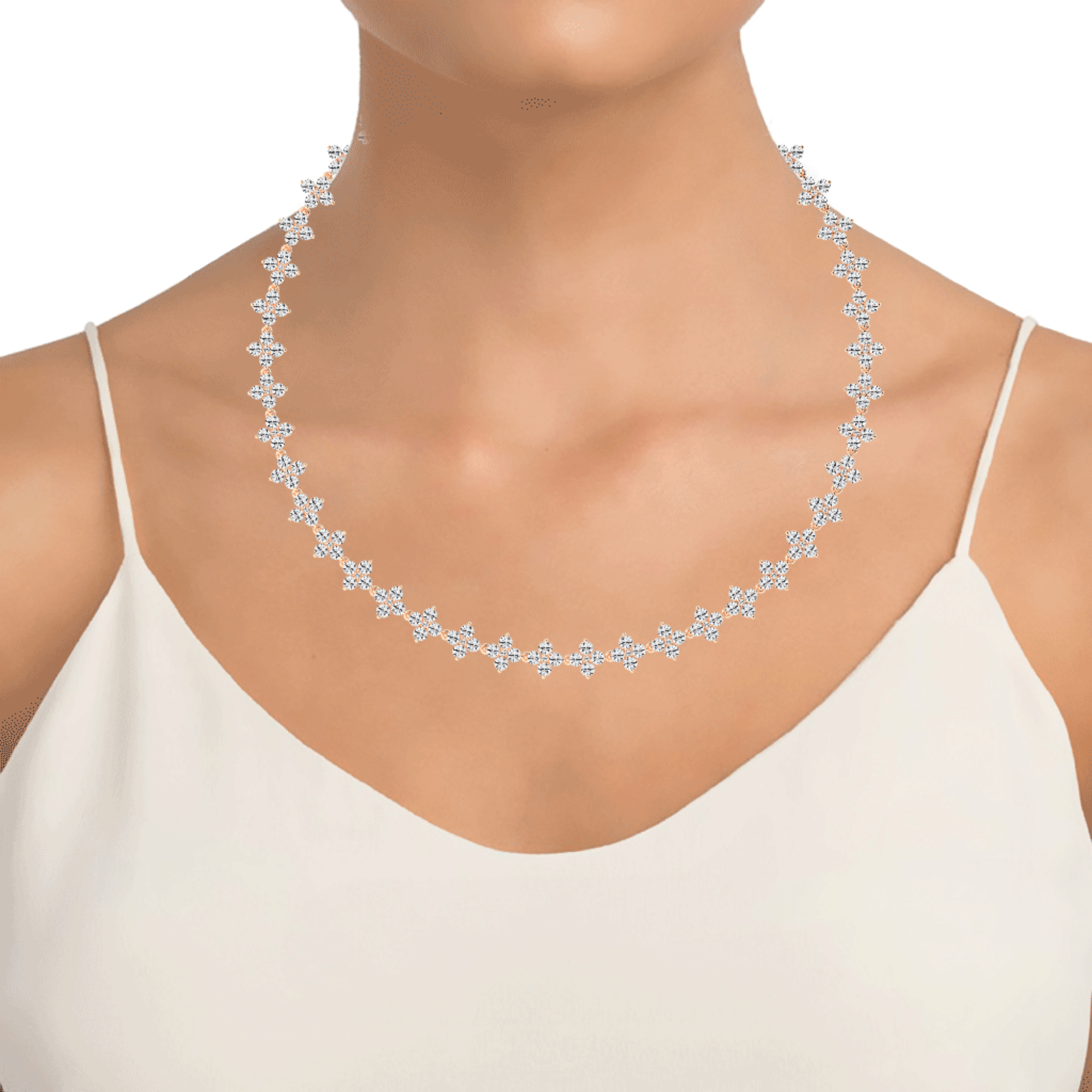 Star-Crossed Diamond Necklace
