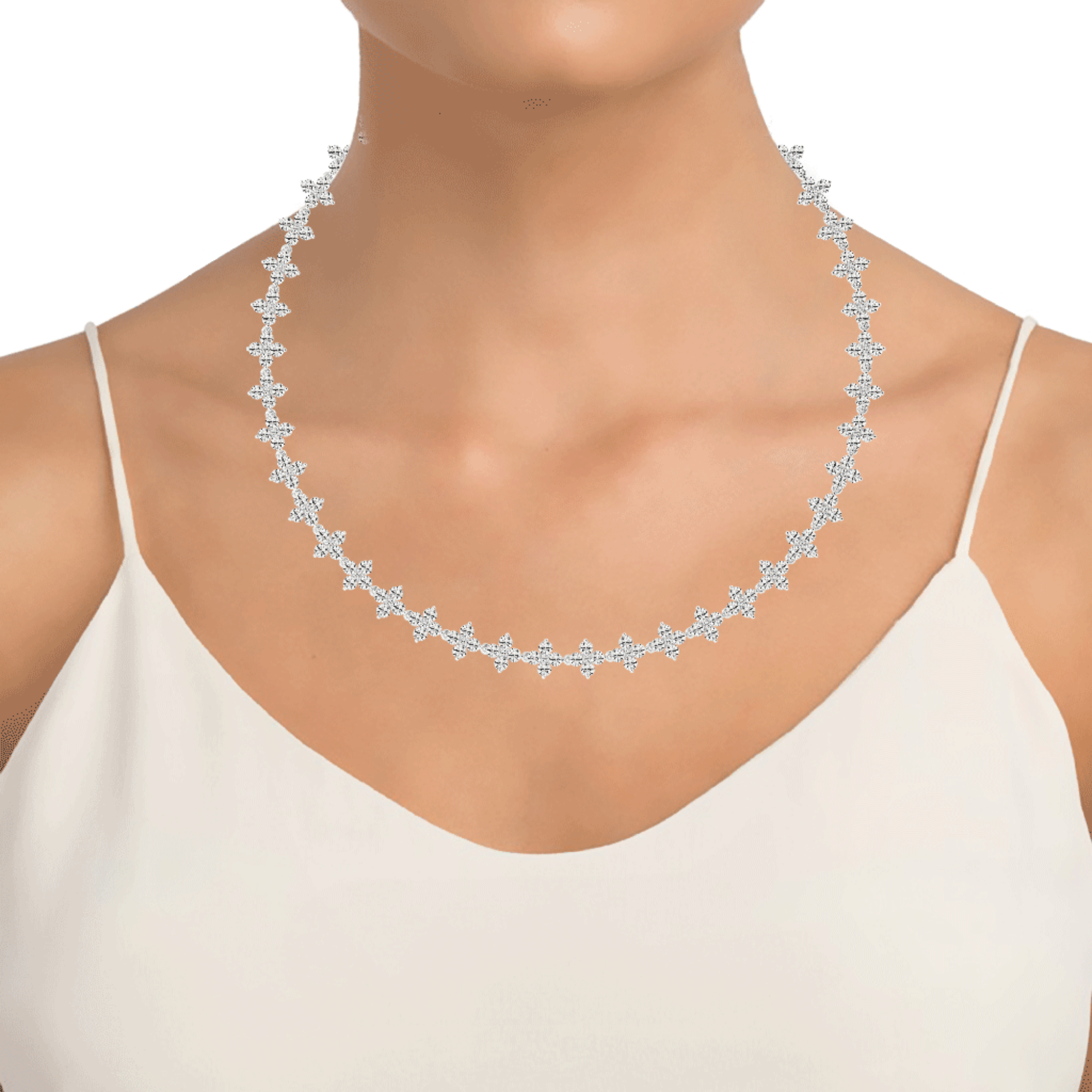 Star-Crossed Diamond Necklace