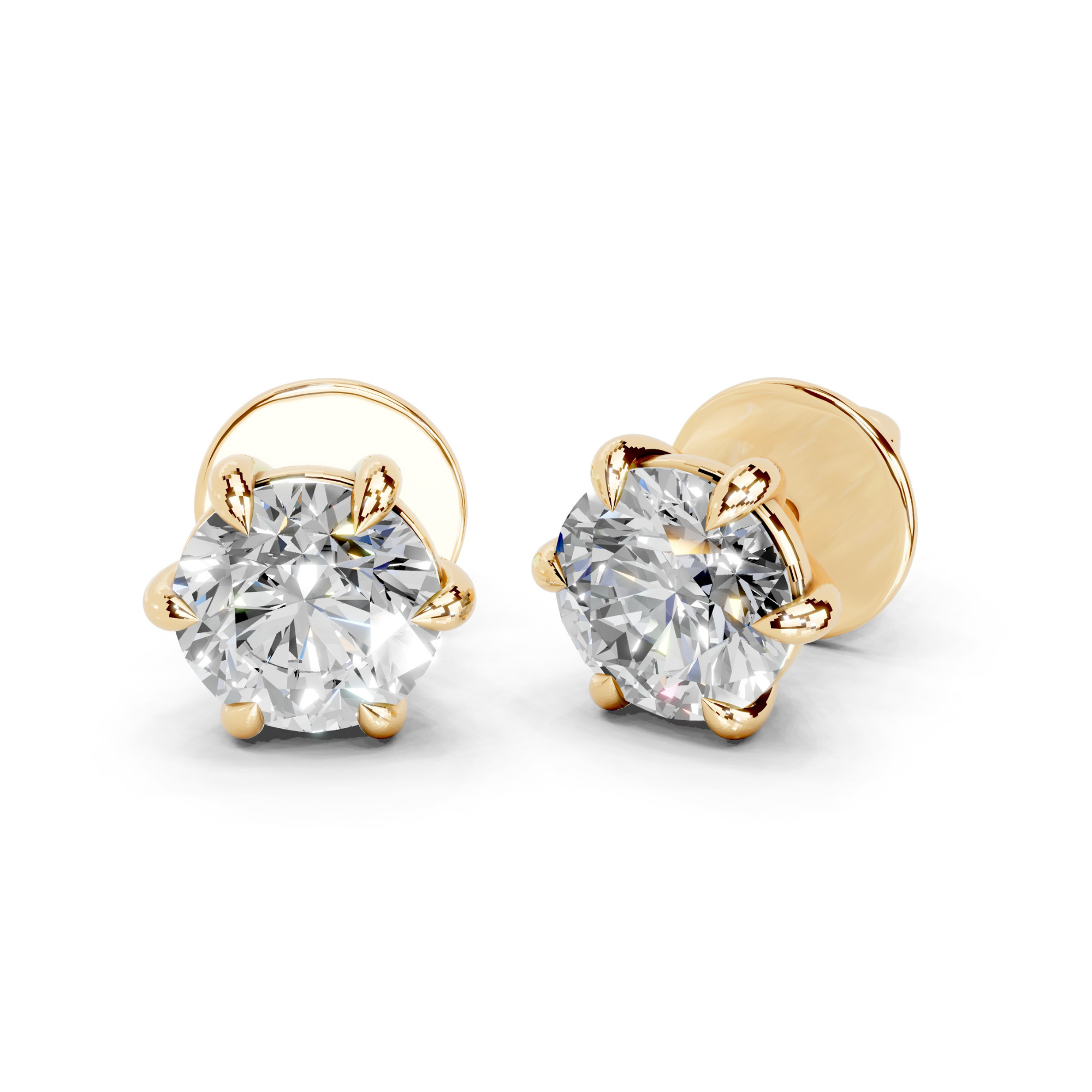 4 Carat Titanium Royale Solitaire Earrings