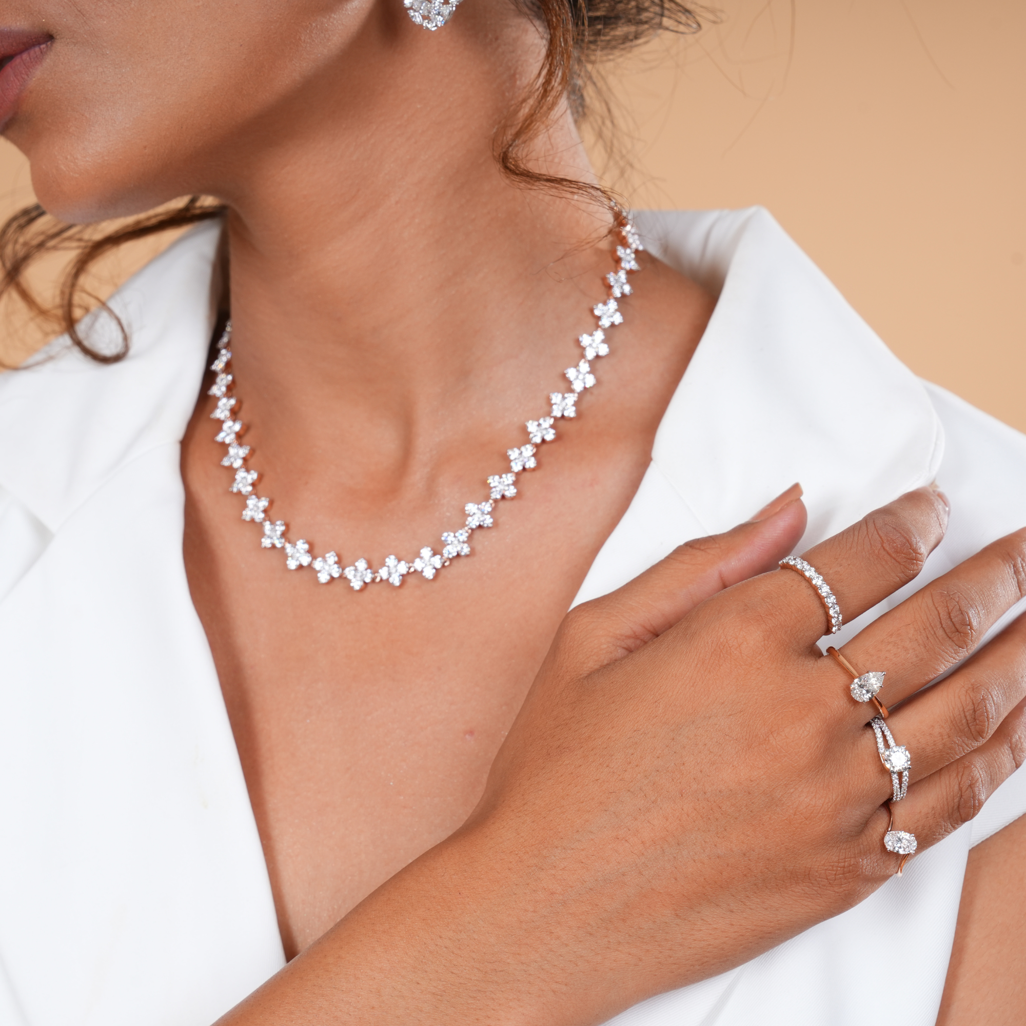 Star-Crossed Diamond Necklace