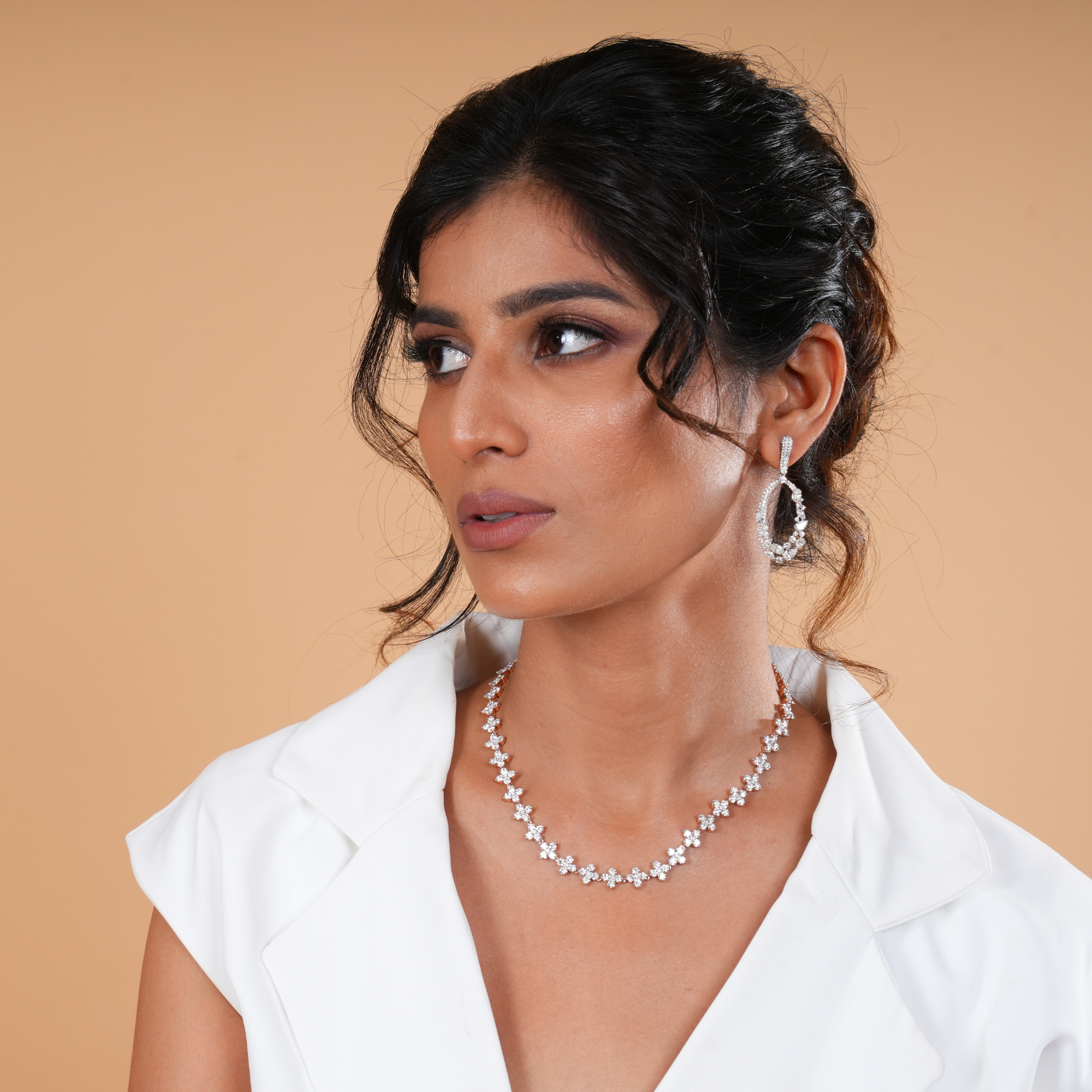 Star-Crossed Diamond Necklace