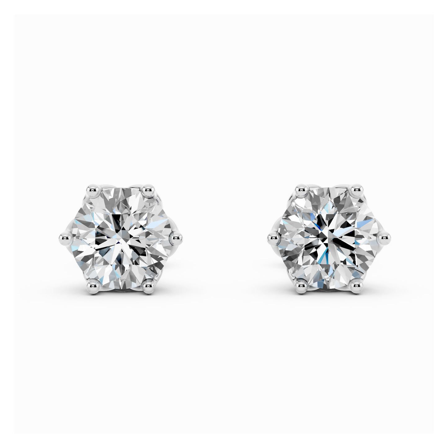 3 CT Obsidian Exemplar Solitaire Earrings