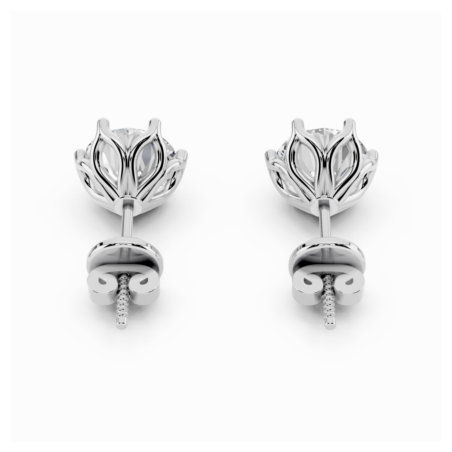 3 CT Obsidian Exemplar Solitaire Earrings