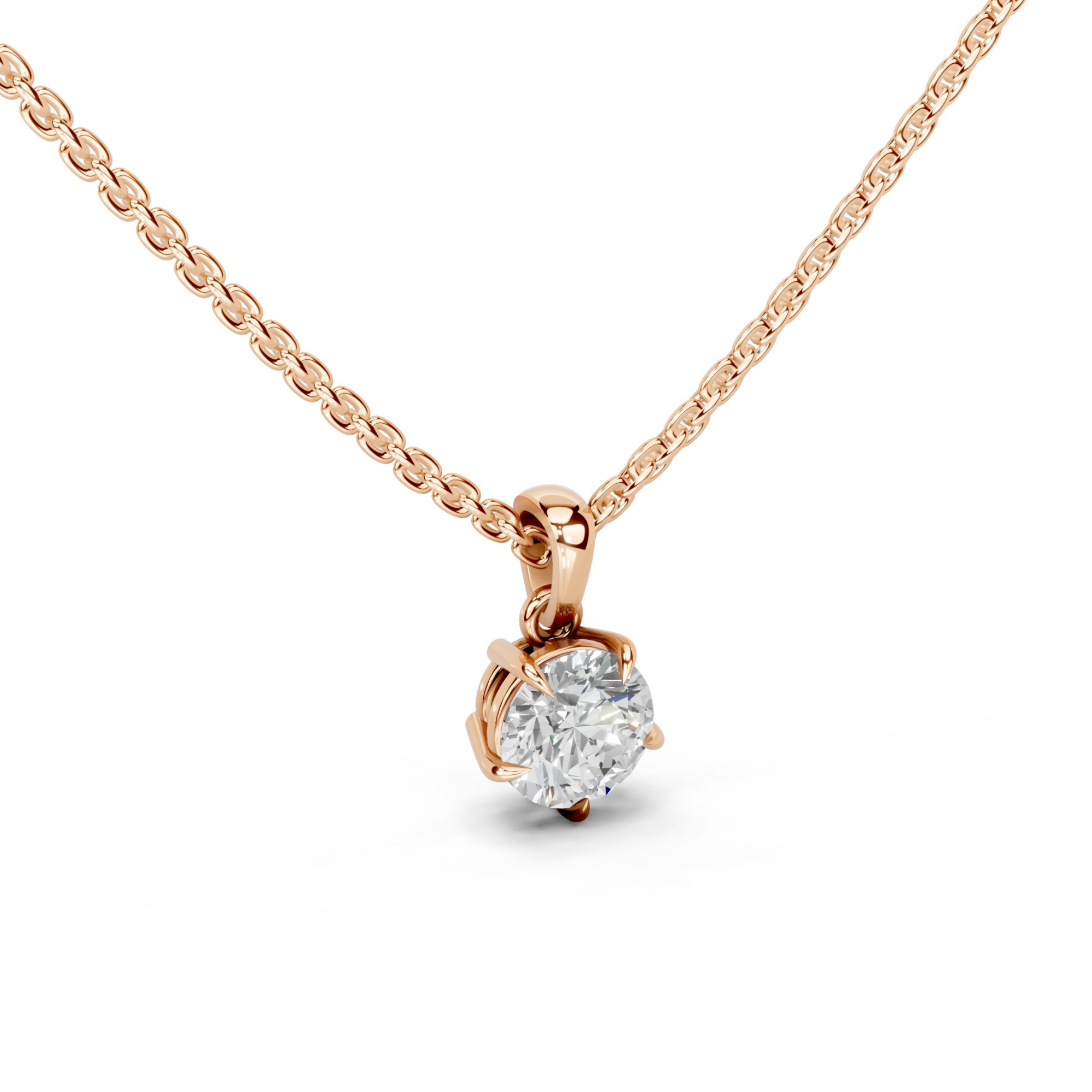 1 Carat Solitaire Drop Pendant