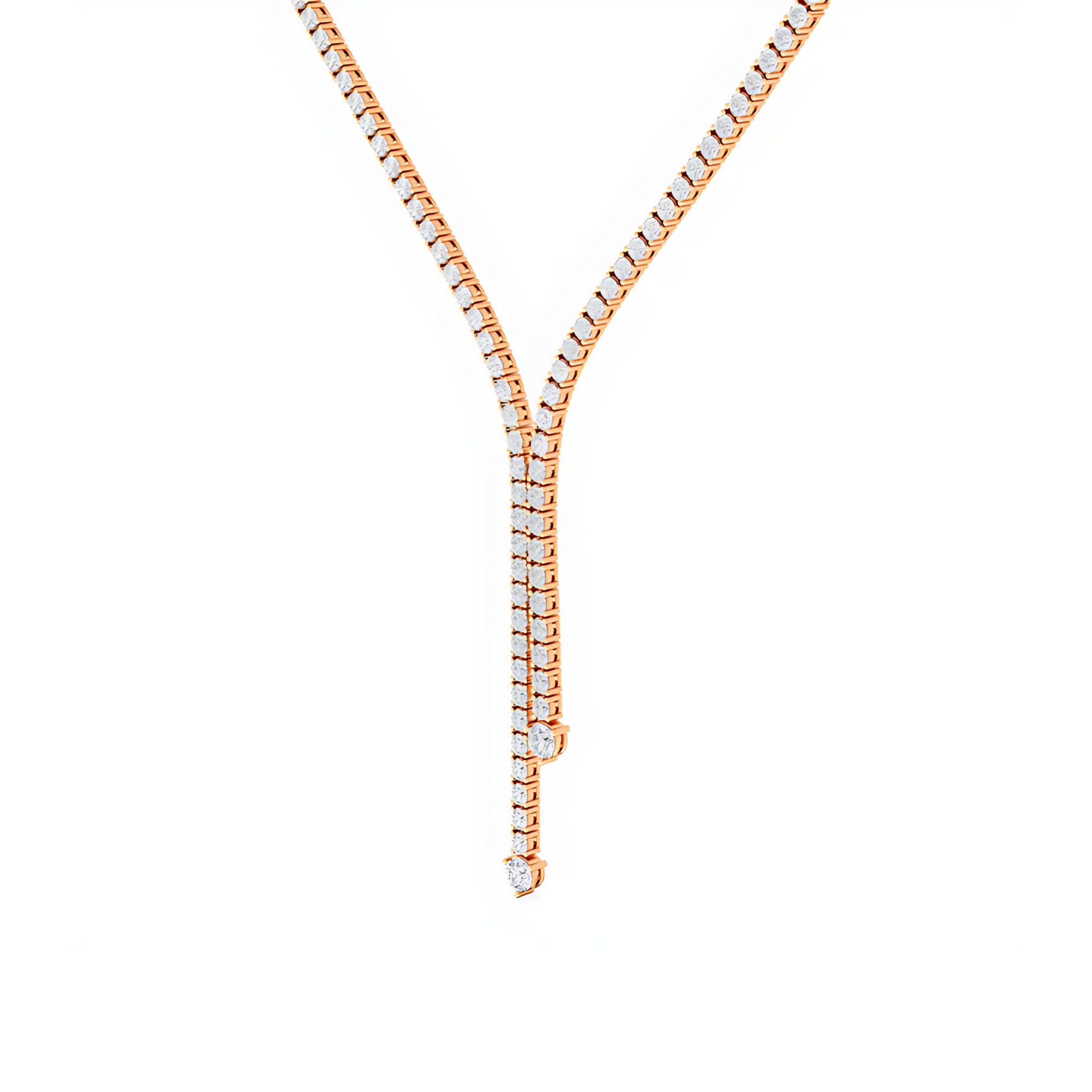 Clarina Drop Diamond Necklace