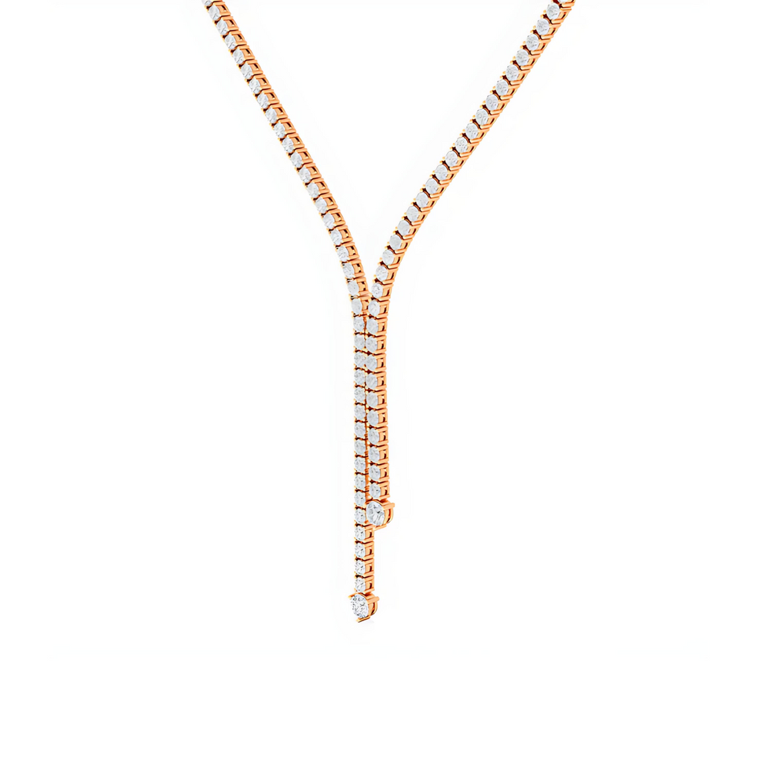 Clarina Drop Diamond Necklace