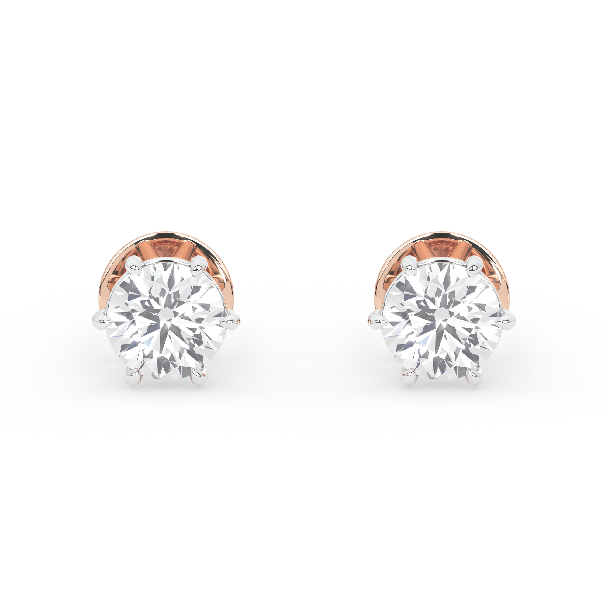 3 Carat Regal Apex Solitaire Earrings