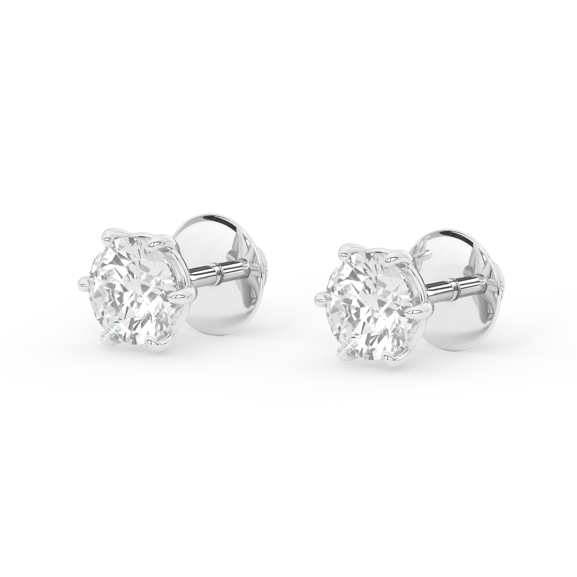 3 Carat Regal Apex Solitaire Earrings