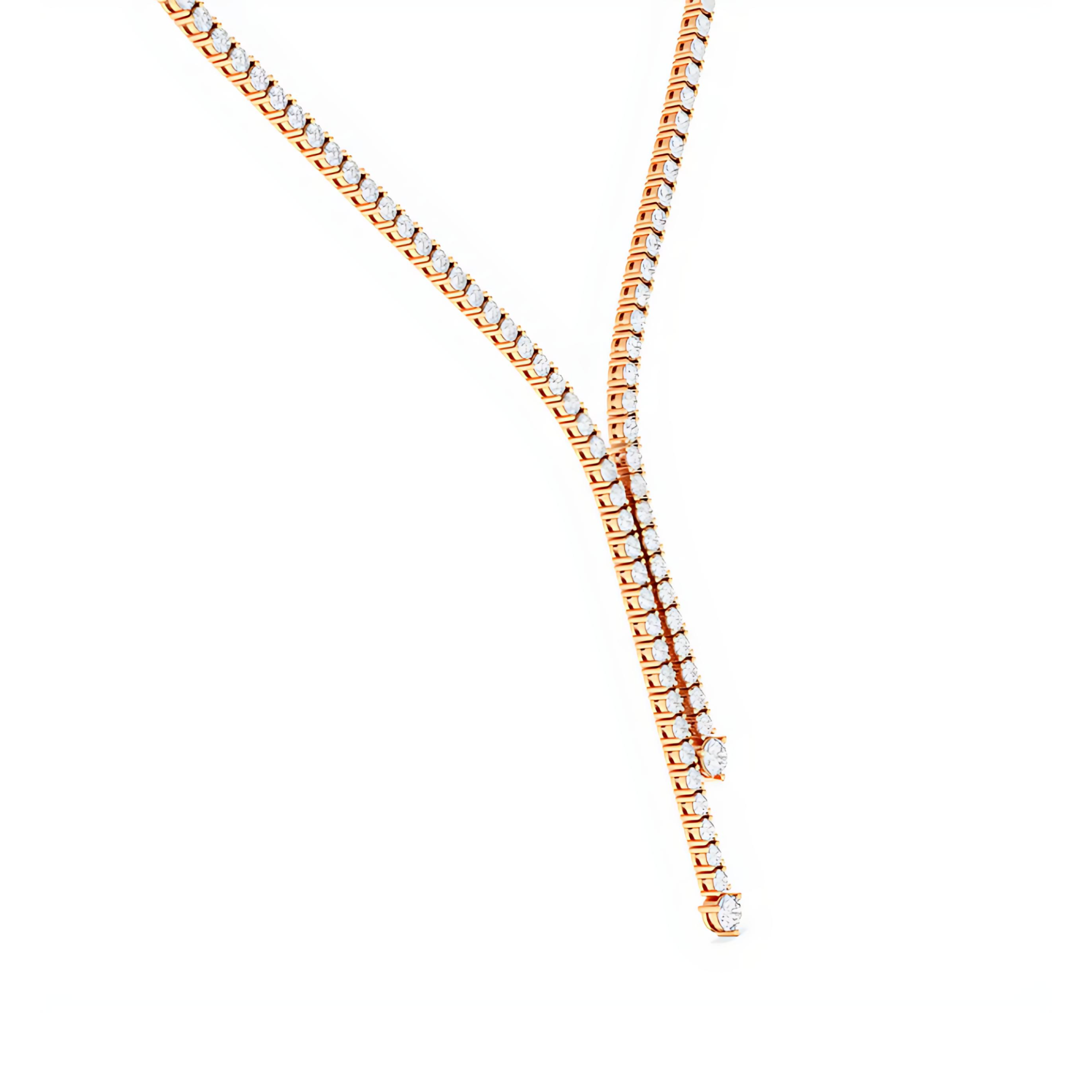 Clarina Drop Diamond Necklace