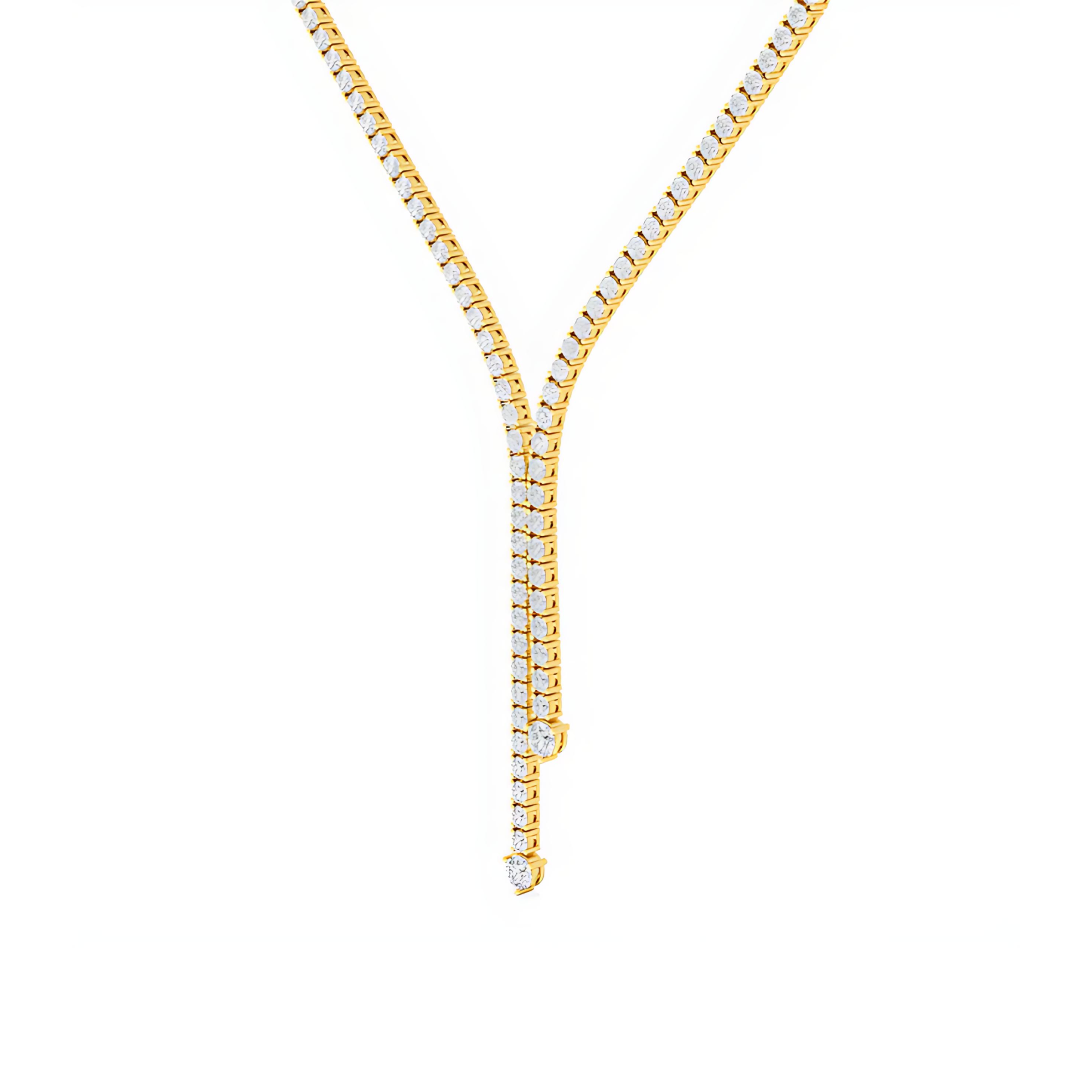 Clarina Drop Diamond Necklace