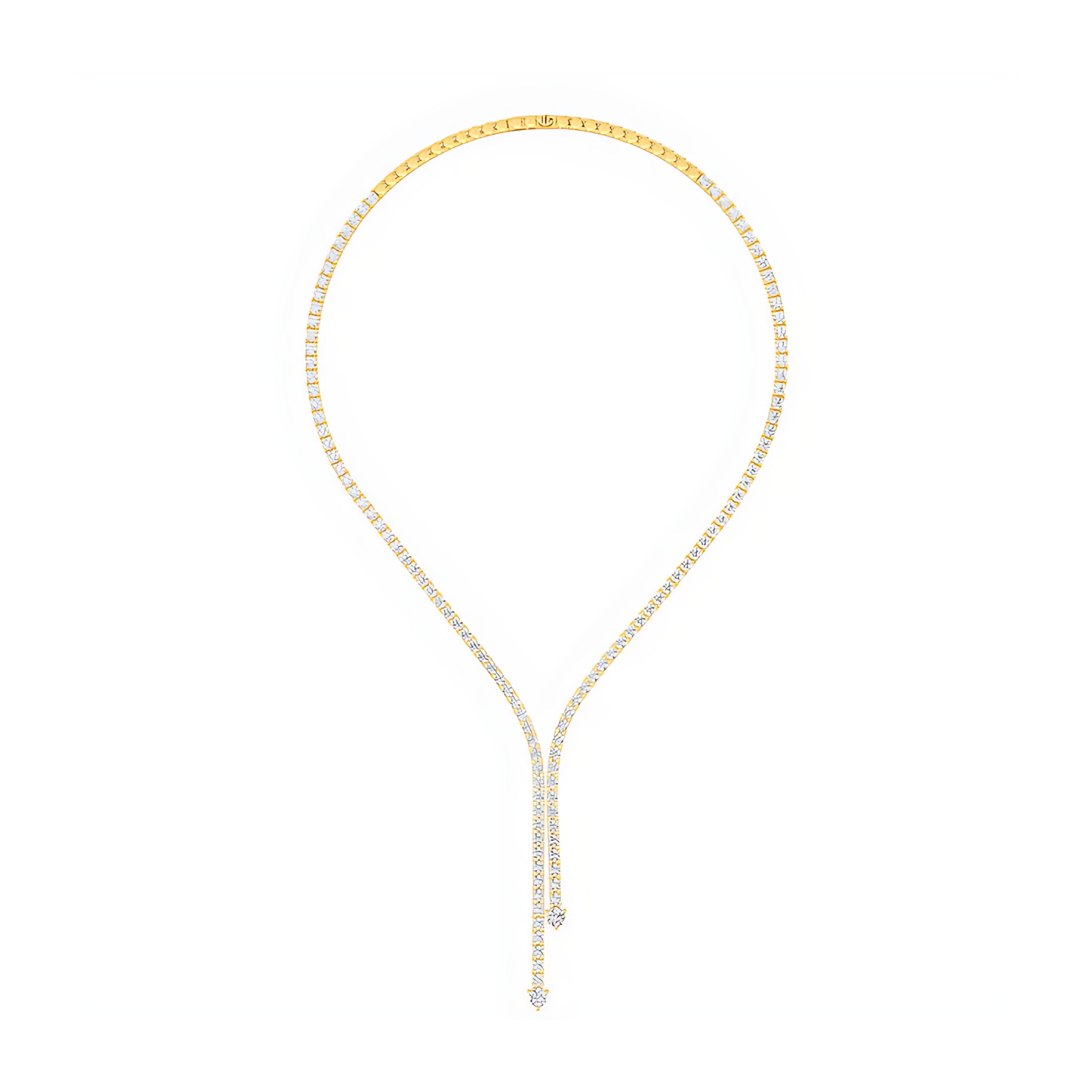 Clarina Drop Diamond Necklace
