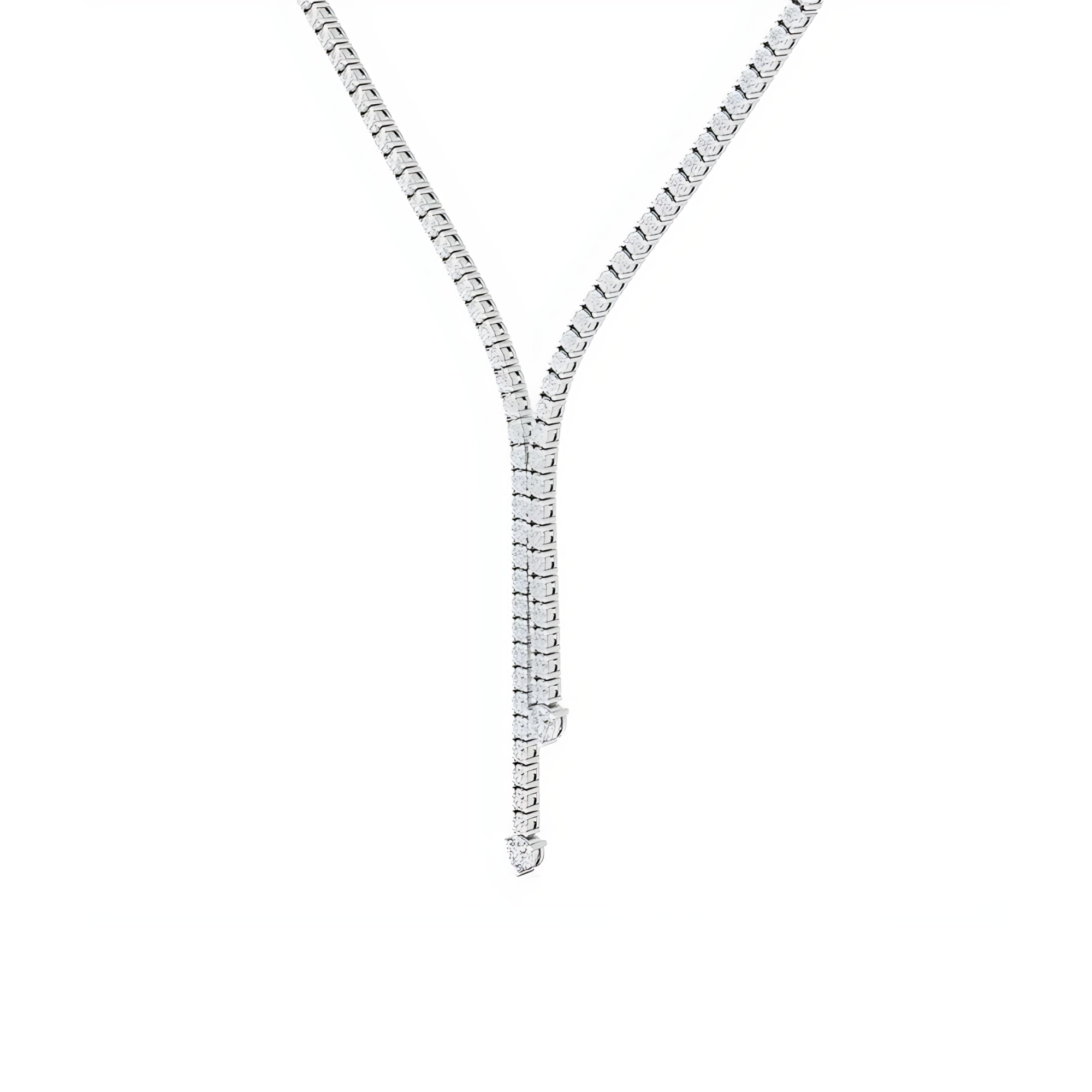 Clarina Drop Diamond Necklace