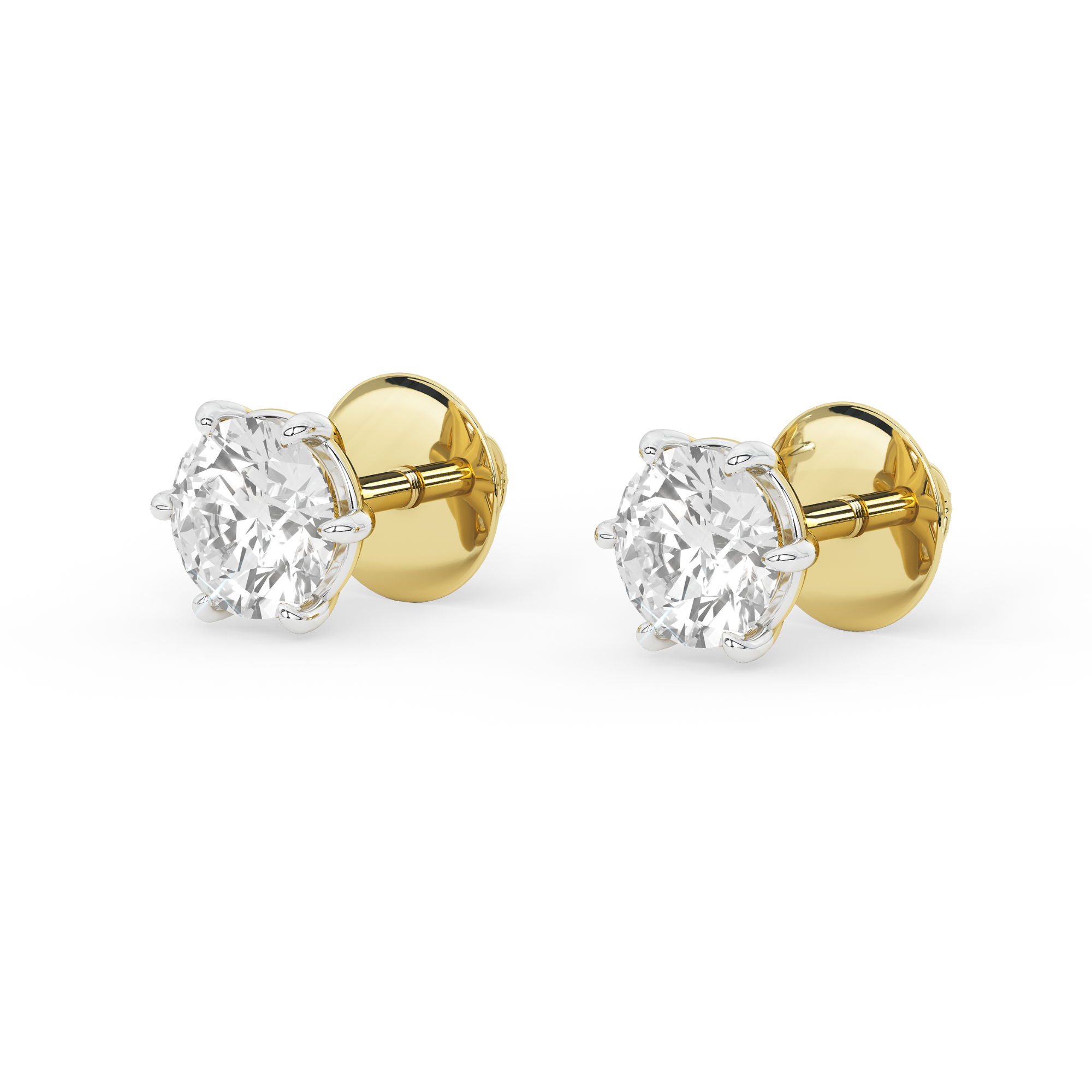 2 Carat Valentina Solitaire Earrings