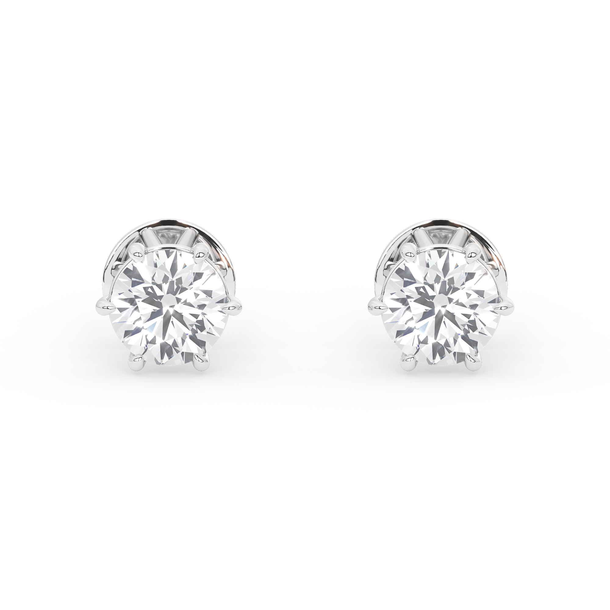 2 Carat Valentina Solitaire Earrings