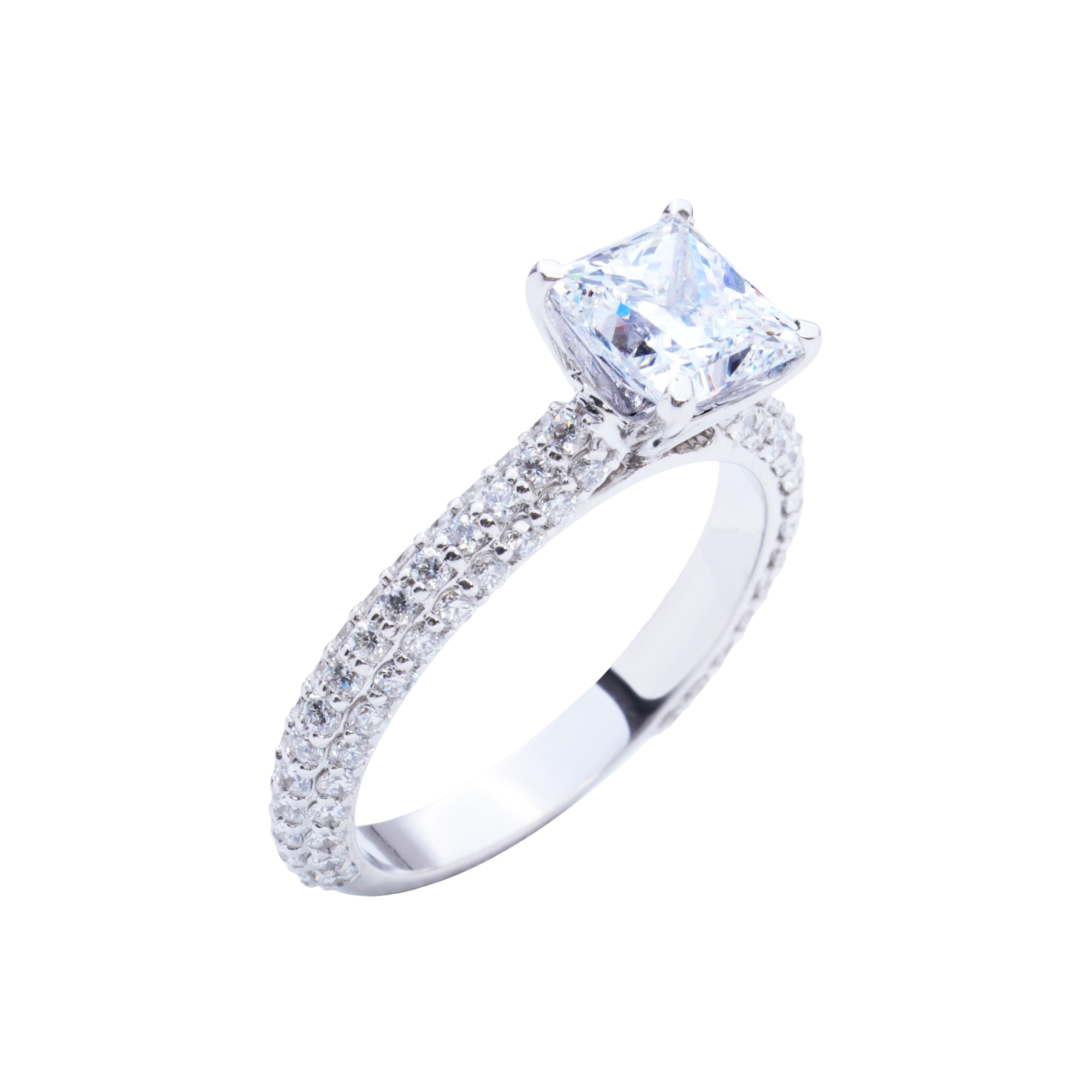 1.5 CT Aetheria Princess Cut Engagement Ring