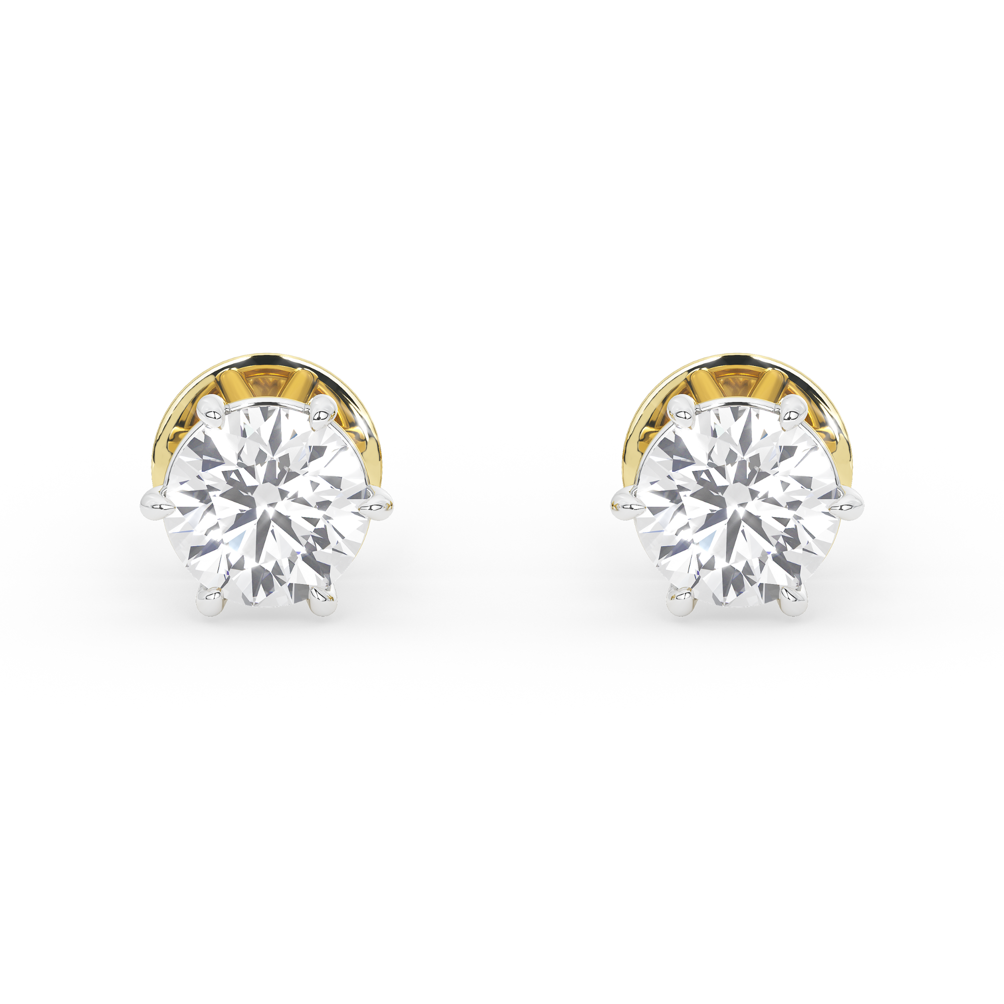 2 Carat Valentina Solitaire Earrings
