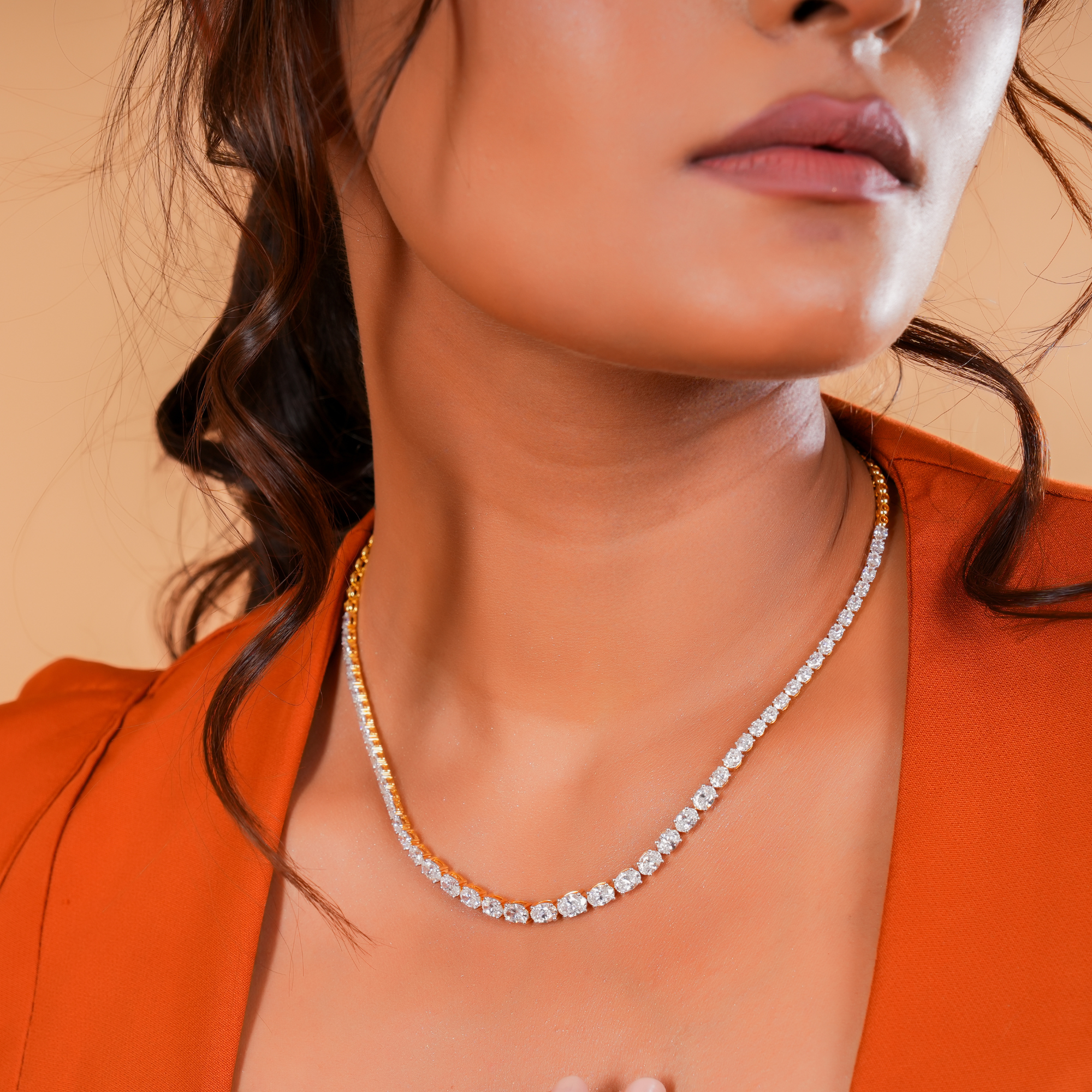 Selene's Whisper Diamond Necklace