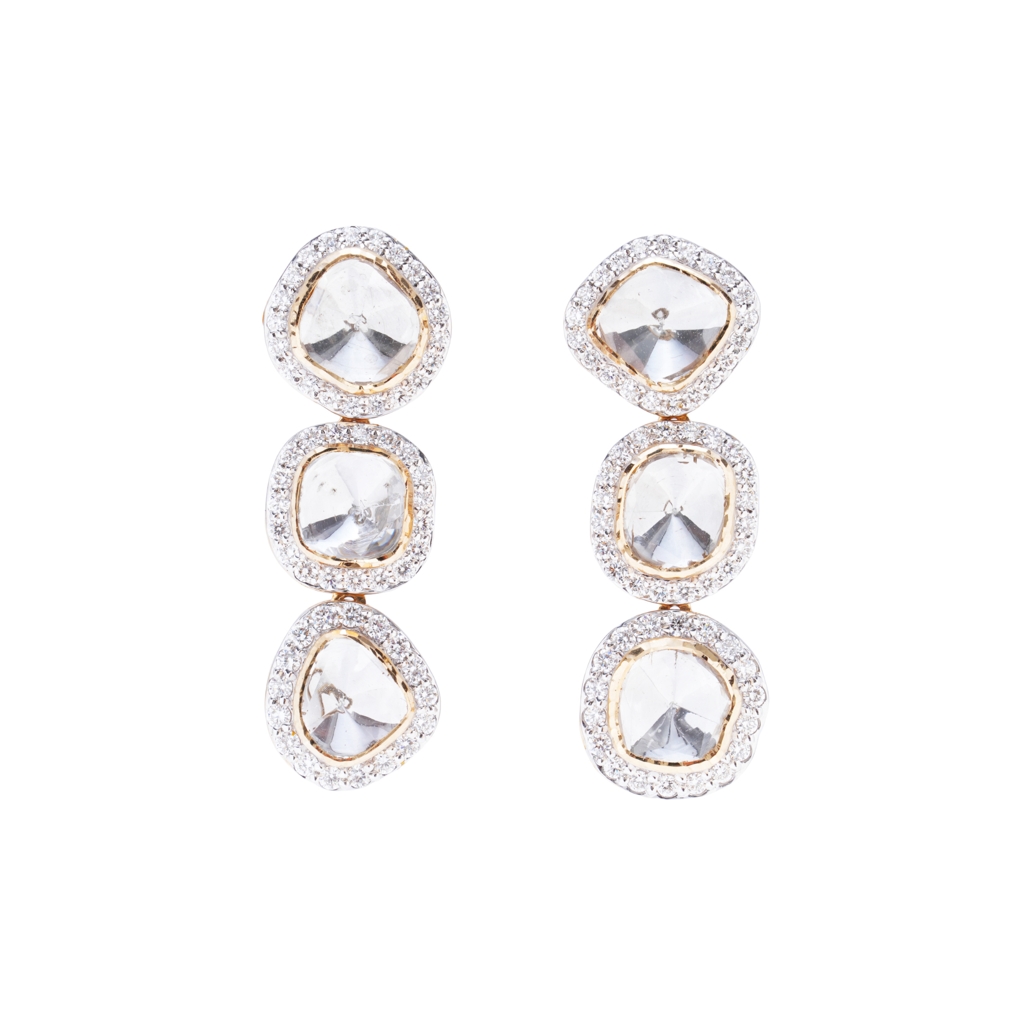 Mahira Bloom Lab Grown Polki Earrings