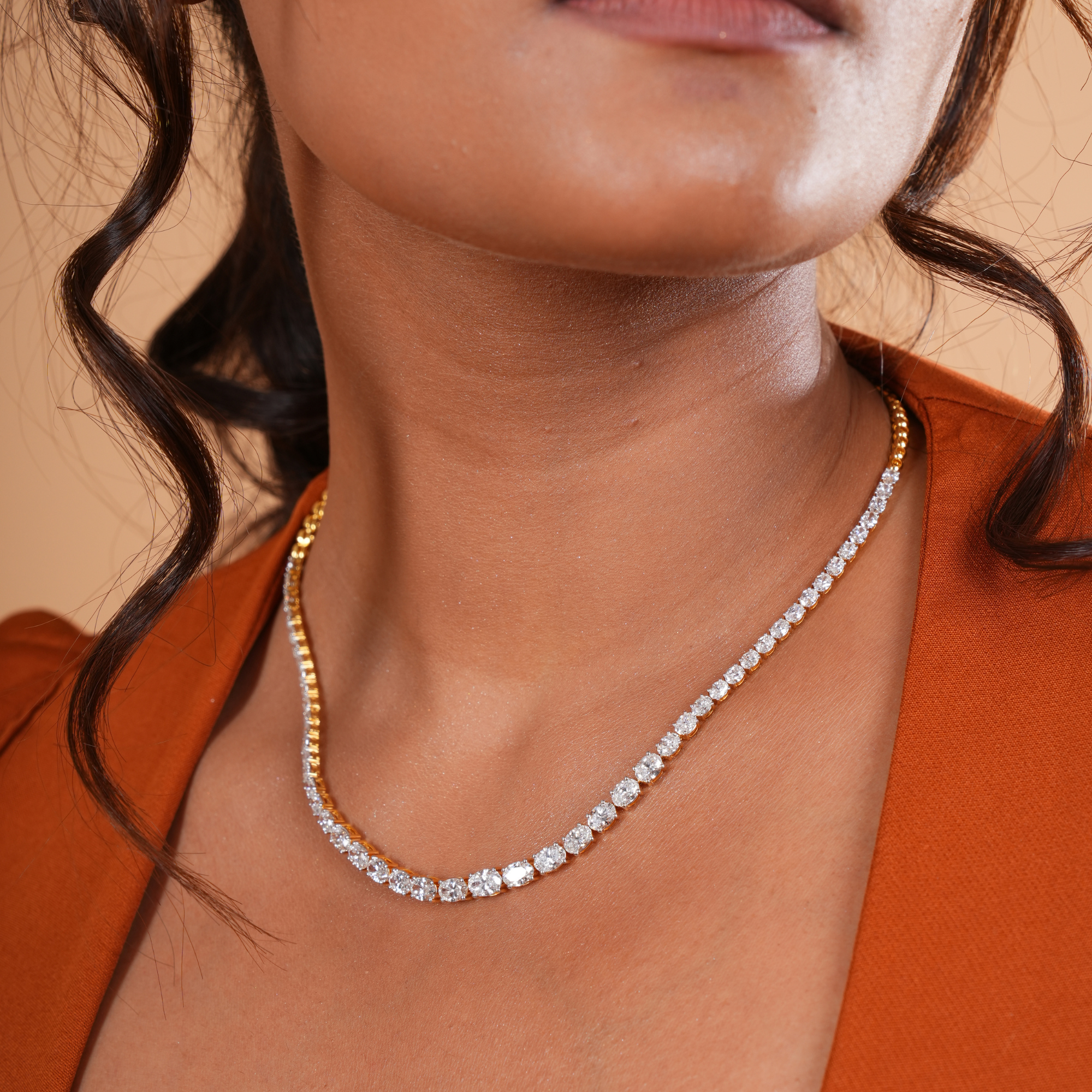 Selene's Whisper Diamond Necklace