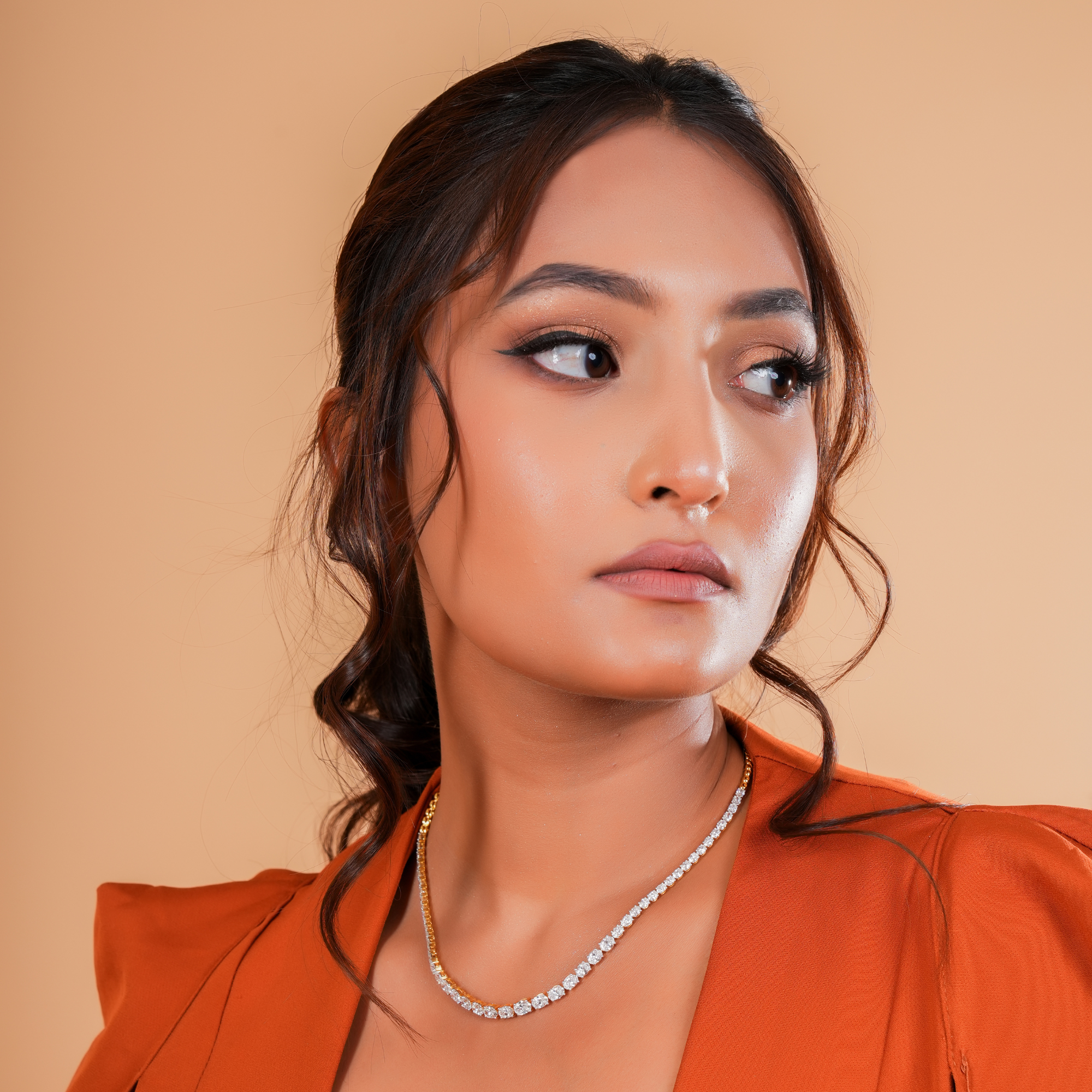 Selene's Whisper Diamond Necklace