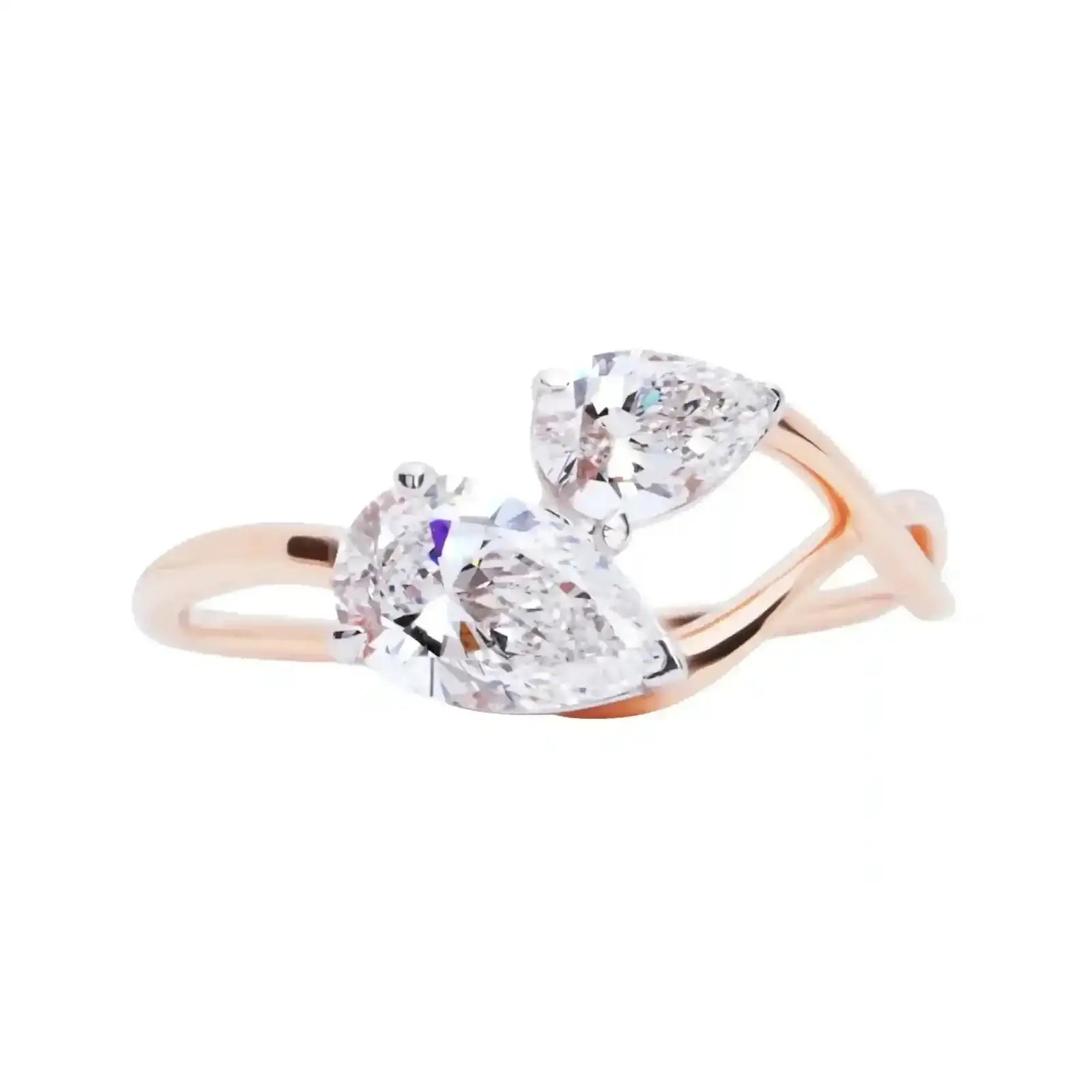 Dancing Duo Diamond Ring
