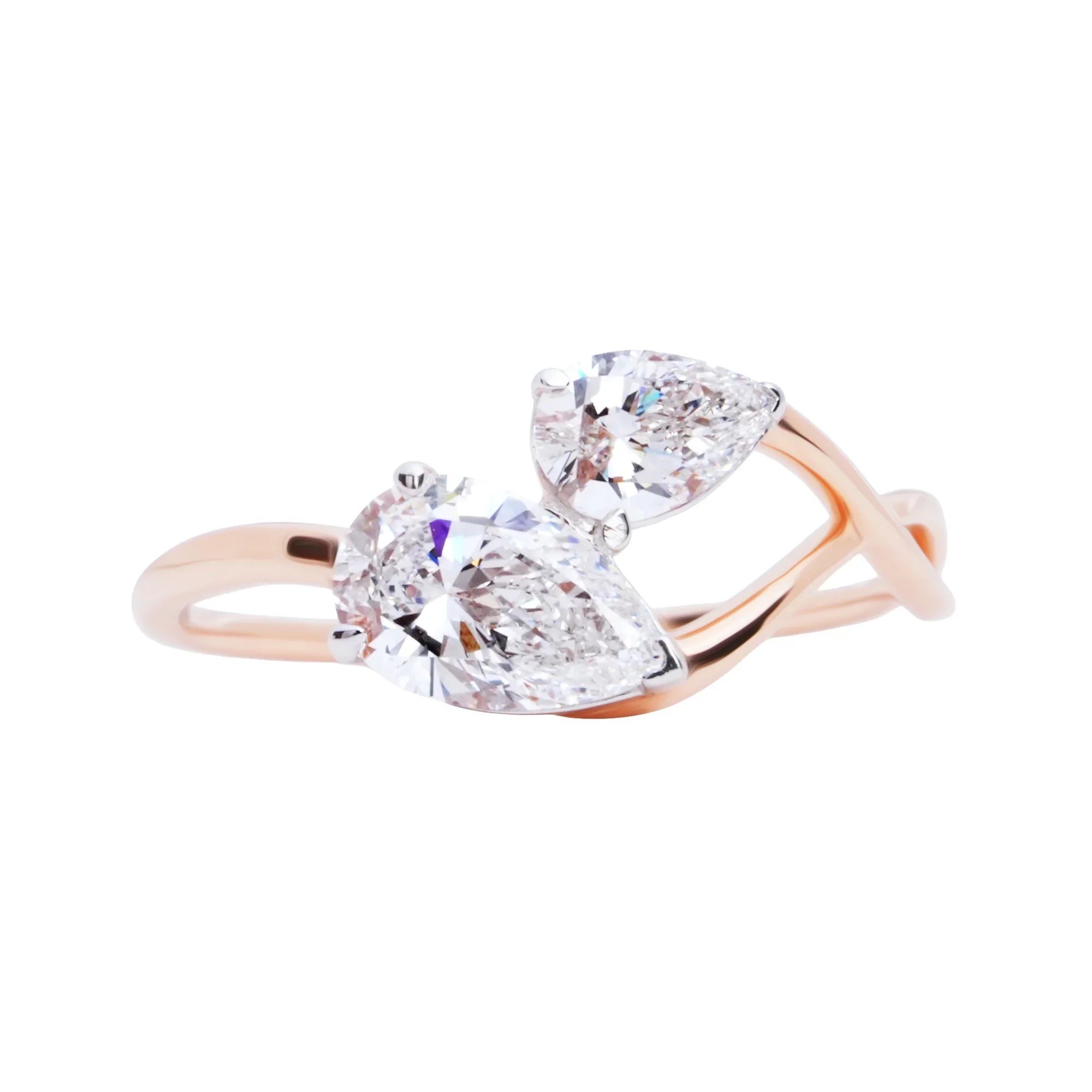 Dancing Duo Diamond Ring