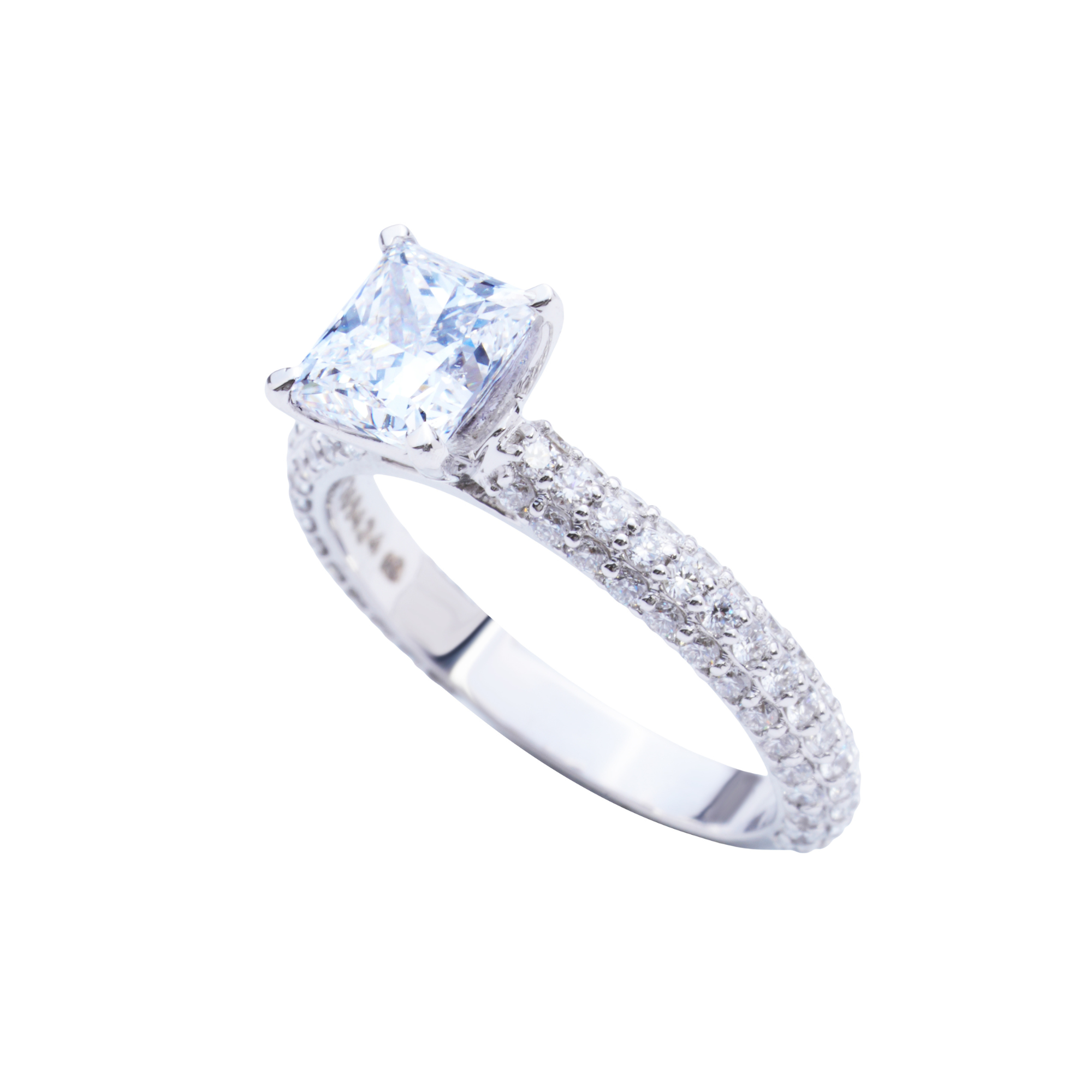 1.5 CT Aetheria Princess Cut Engagement Ring