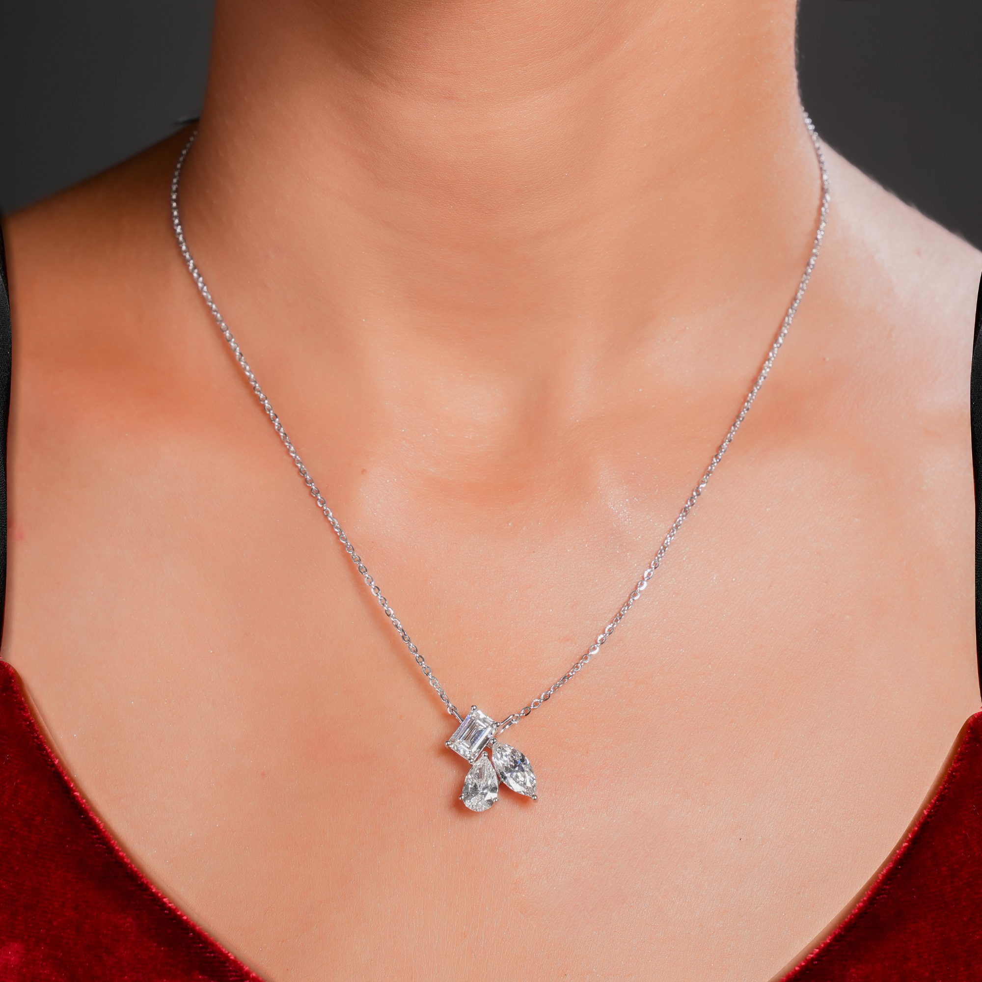 3.3 CT Trio Nova Diamond Pendant