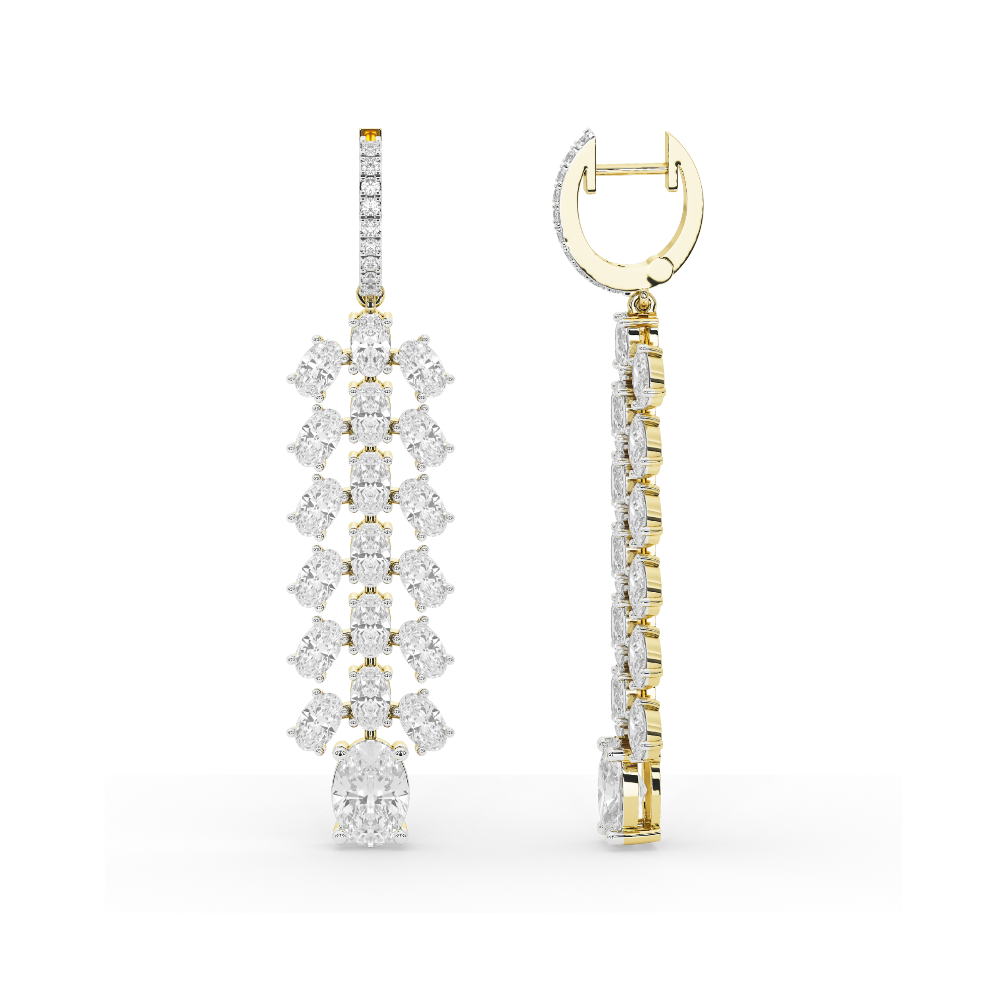 Glided Galaxy Diamond Danglers