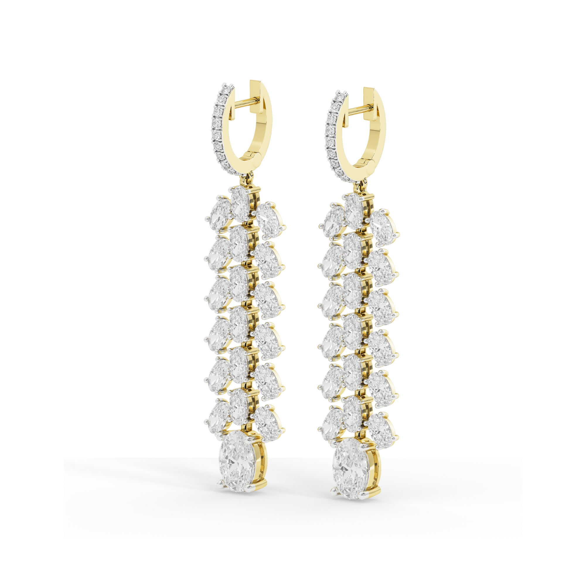 Glided Galaxy Diamond Danglers