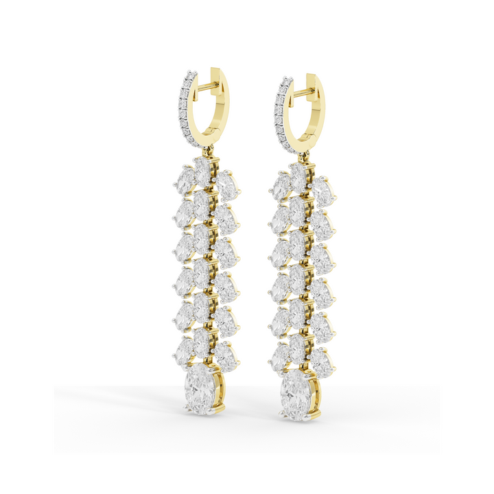 Glided Galaxy Diamond Danglers