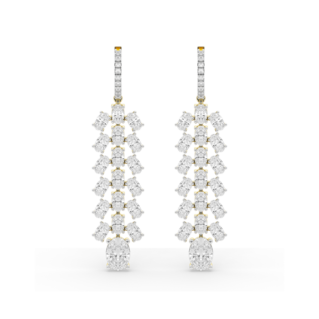 Glided Galaxy Diamond Danglers