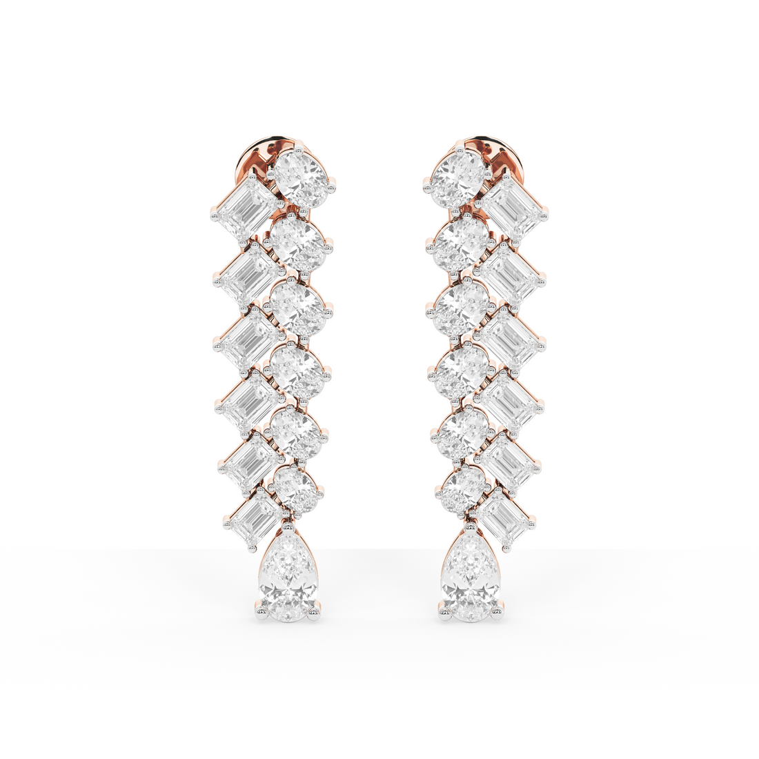 Aurora Glint Diamond Danglers