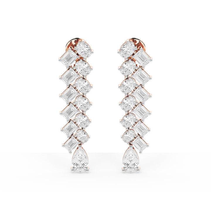 Aurora Glint Diamond Danglers