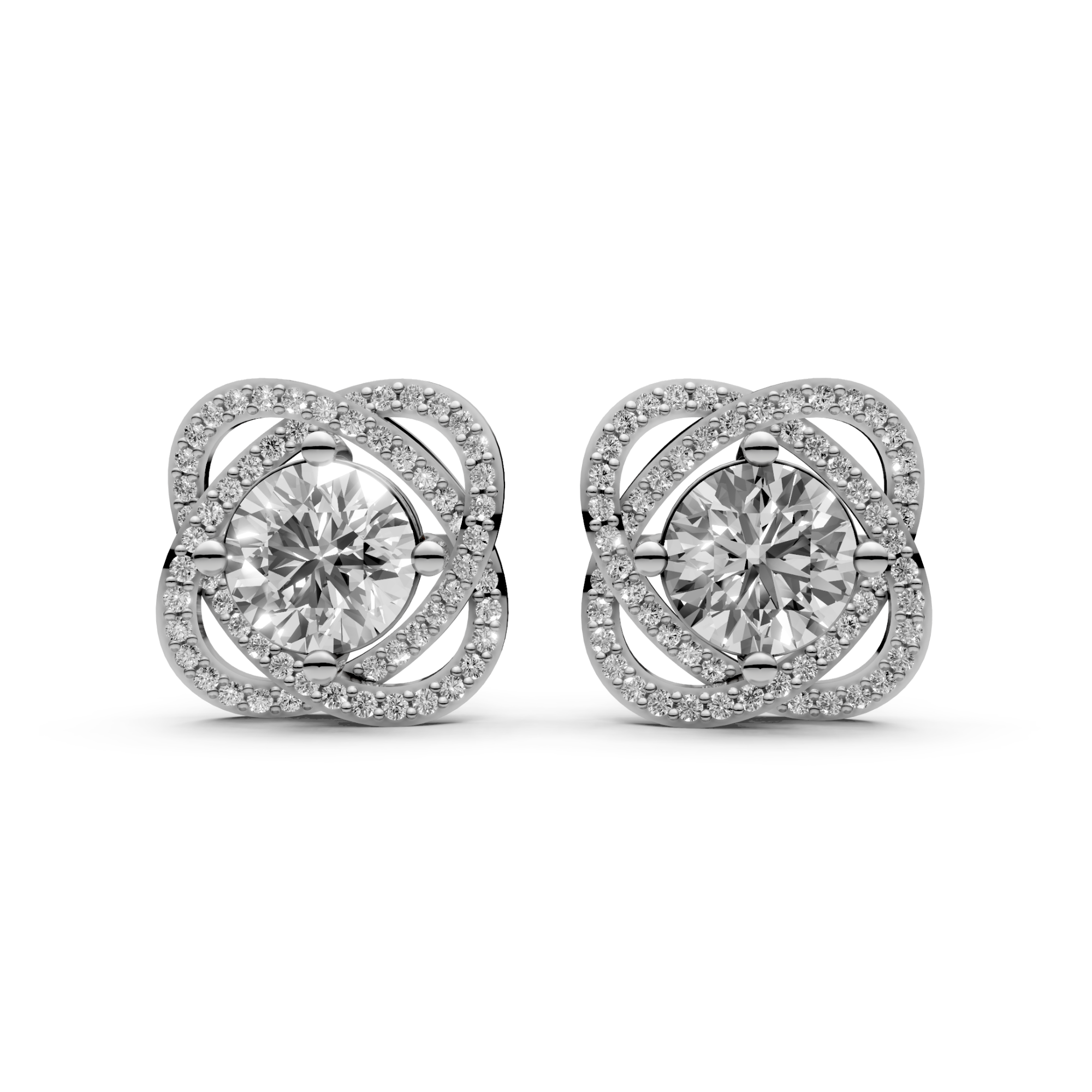 2.4 Carat Round Solitaire with Detachable Floral Jacket