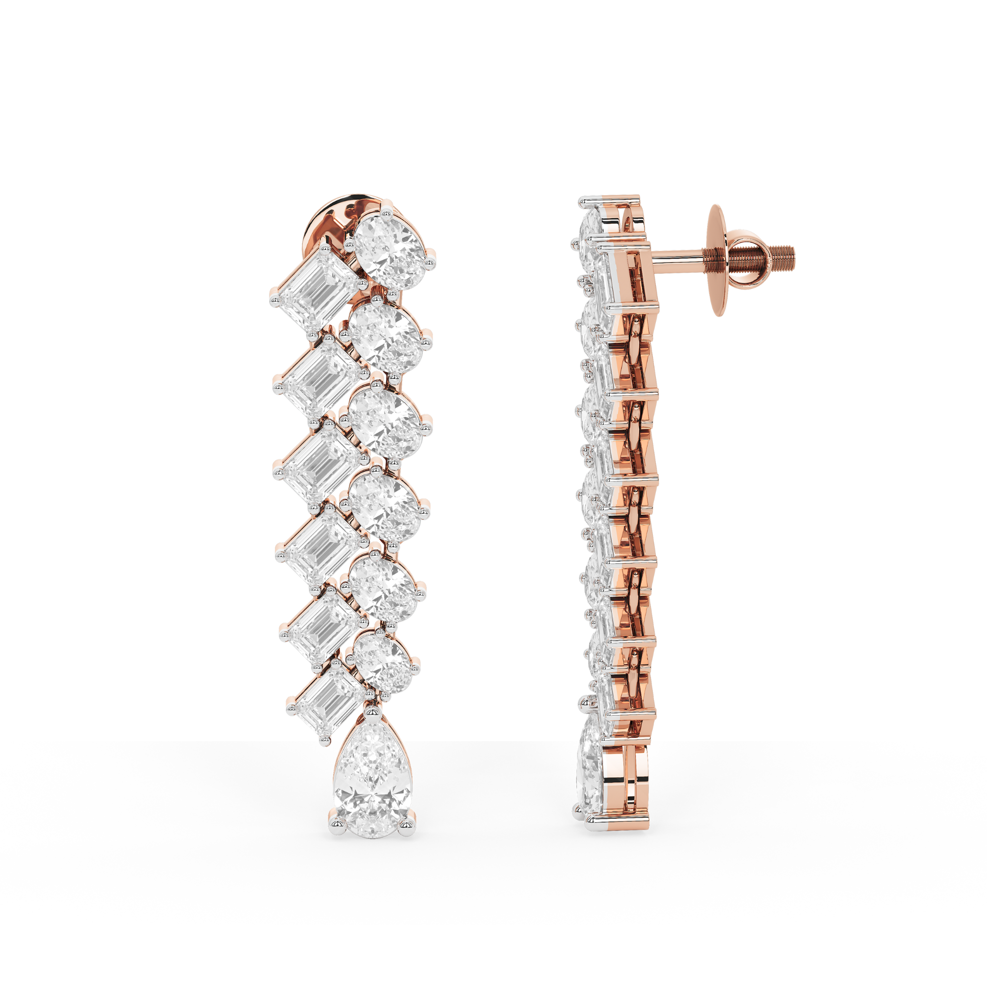 Aurora Glint Diamond Danglers