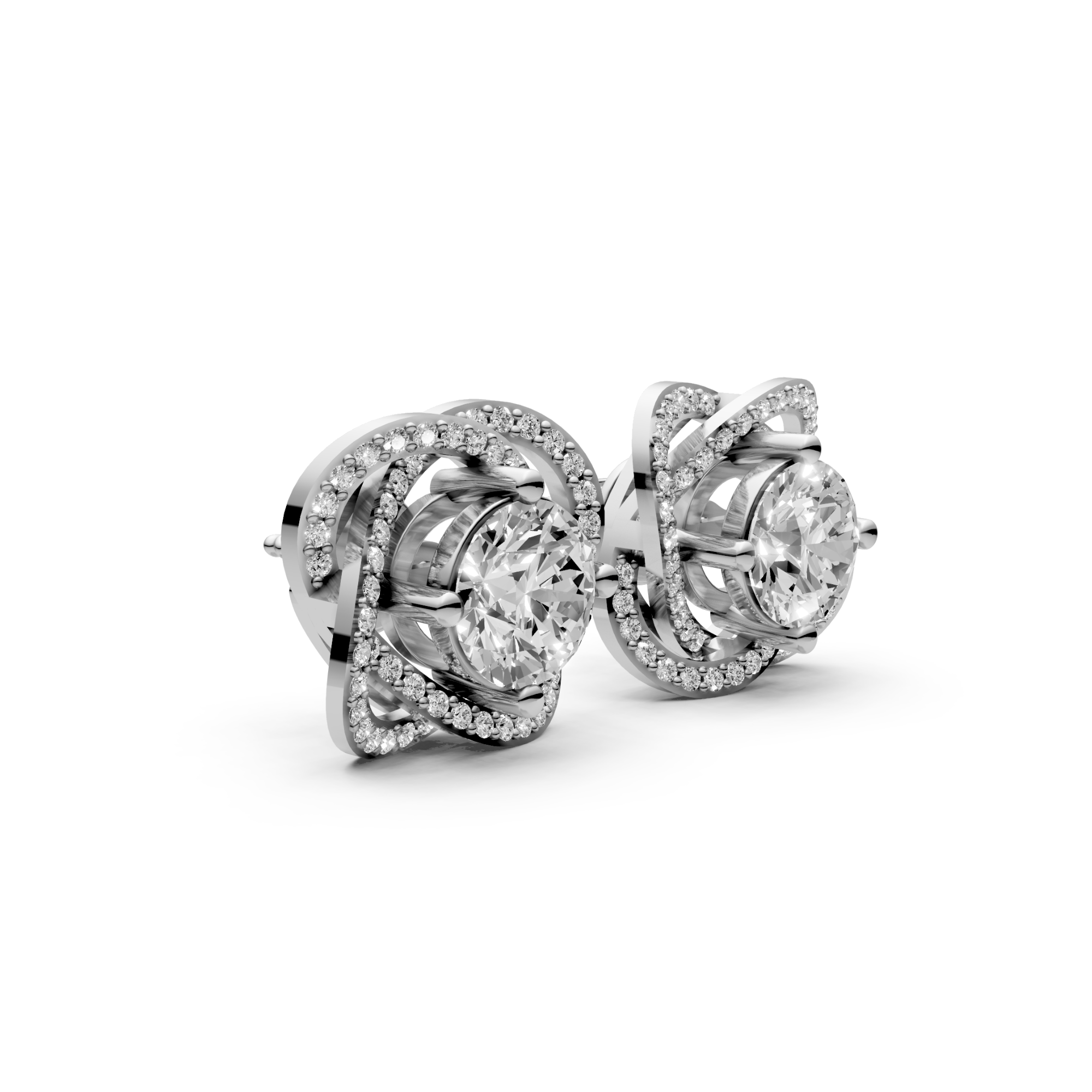 2.4 Carat Round Solitaire with Detachable Floral Jacket