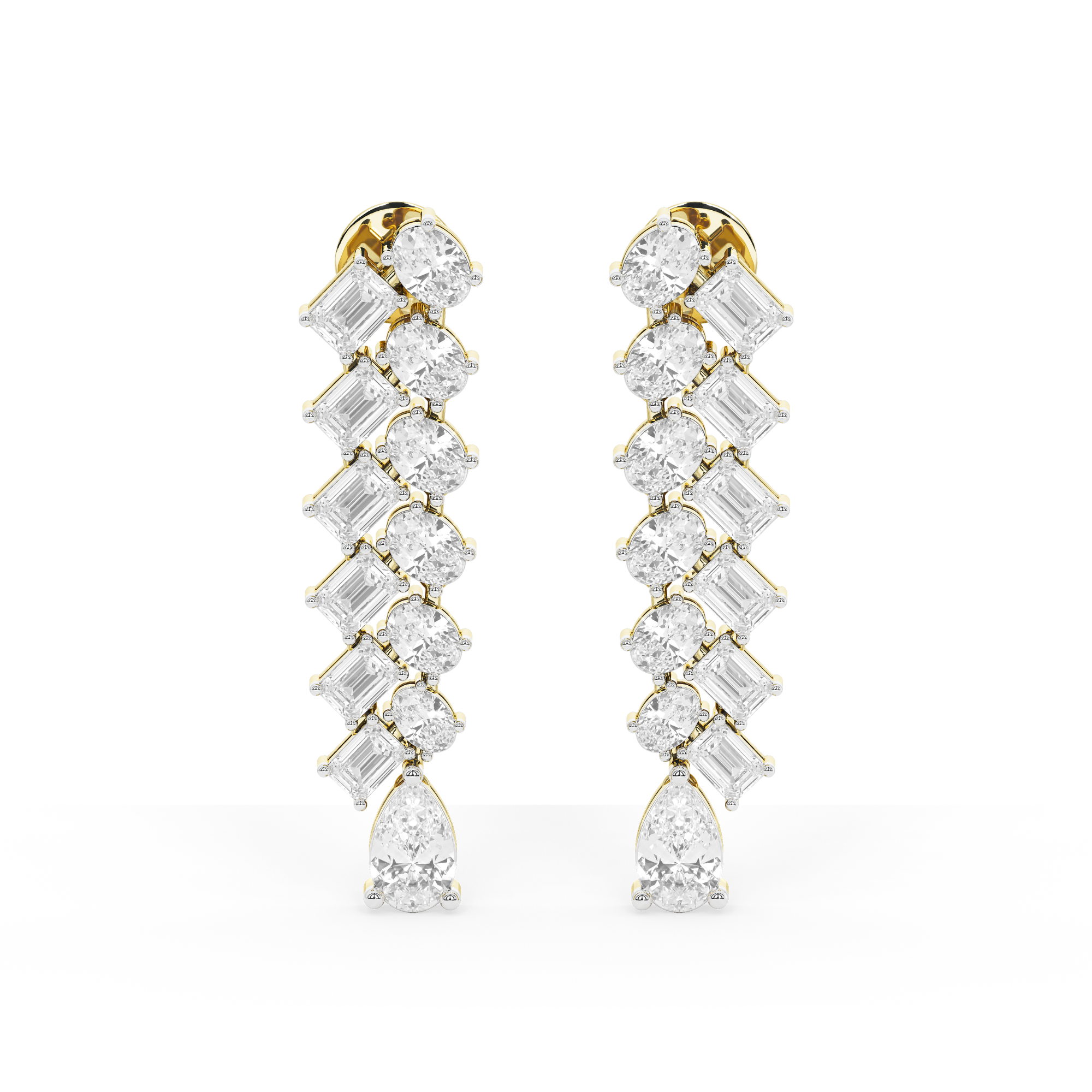 Aurora Glint Diamond Danglers