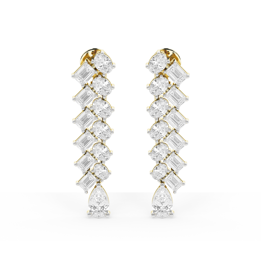 Aurora Glint Diamond Danglers