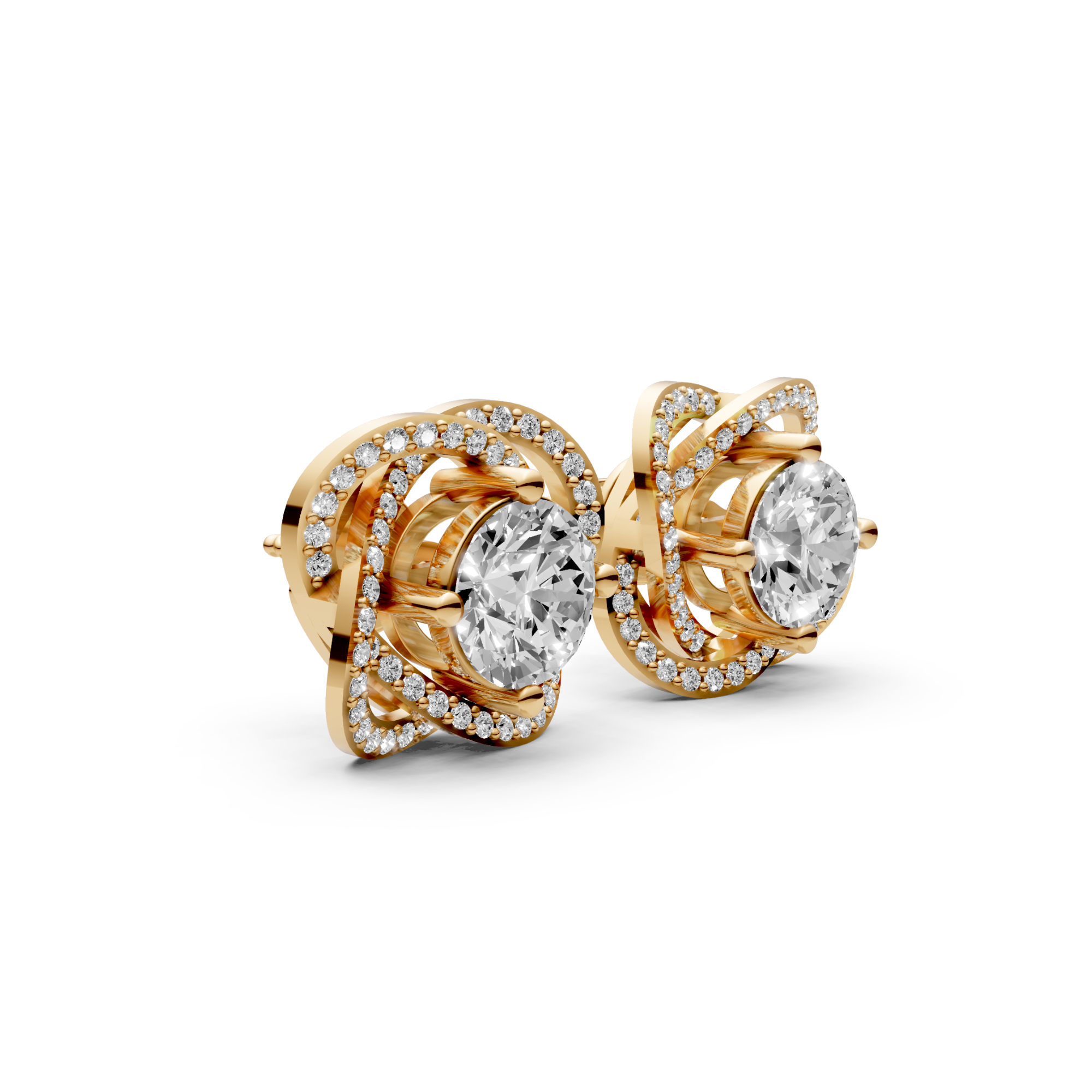 2.4 Carat Round Solitaire with Detachable Floral Jacket