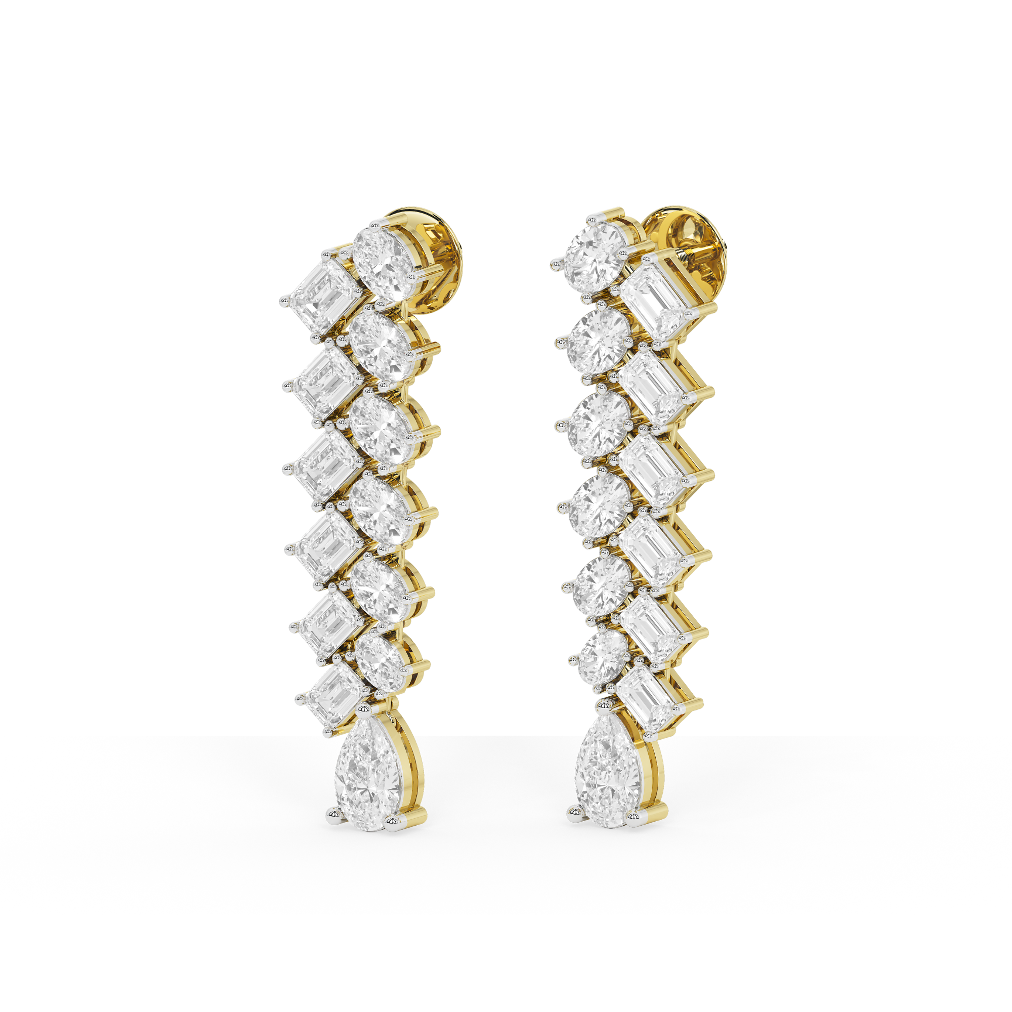 Aurora Glint Diamond Danglers