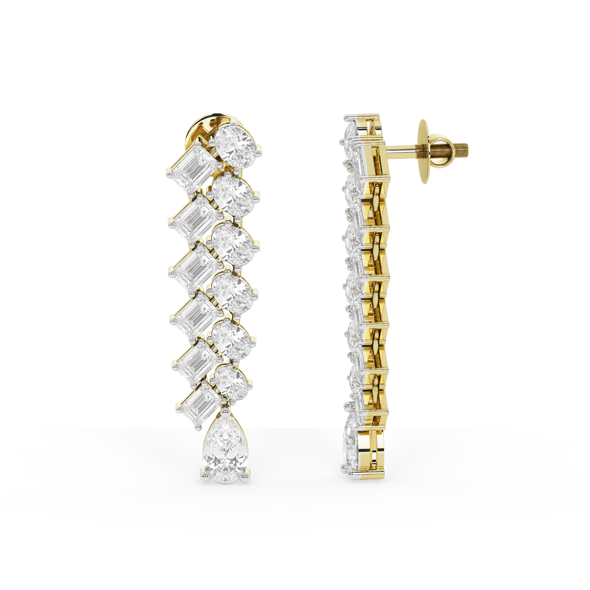 Aurora Glint Diamond Danglers