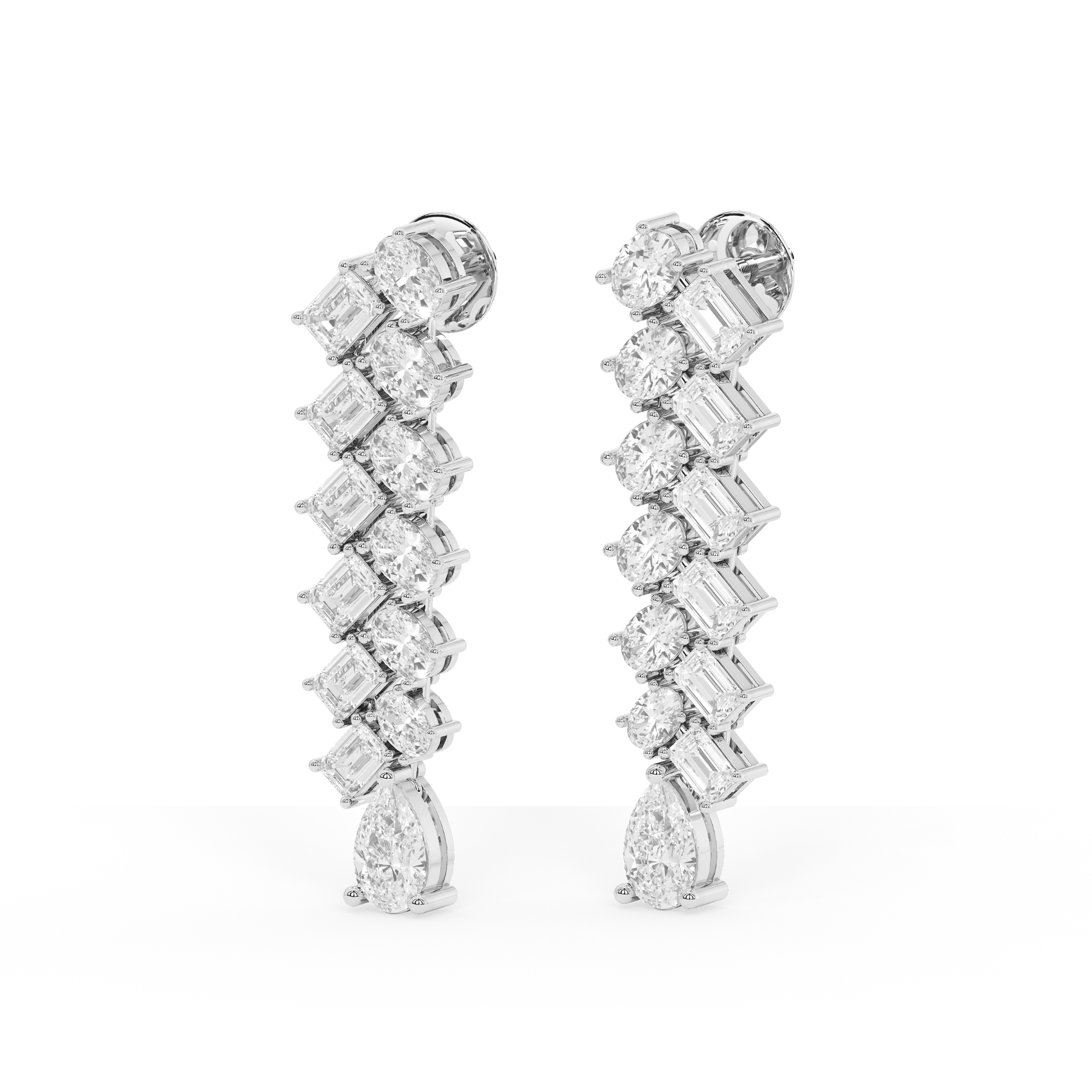 Aurora Glint Diamond Danglers