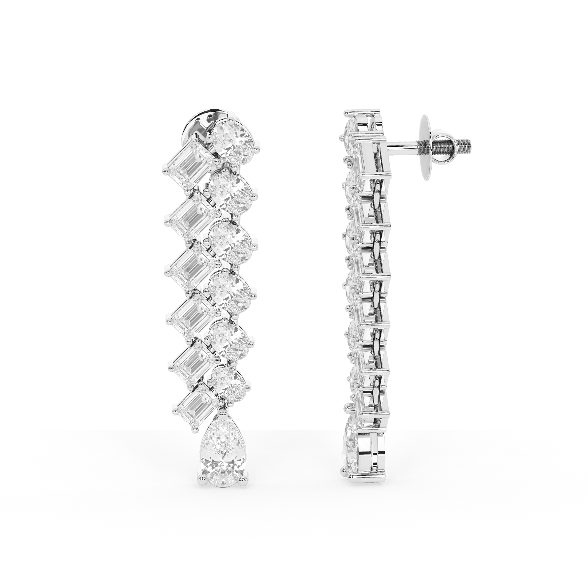 Aurora Glint Diamond Danglers