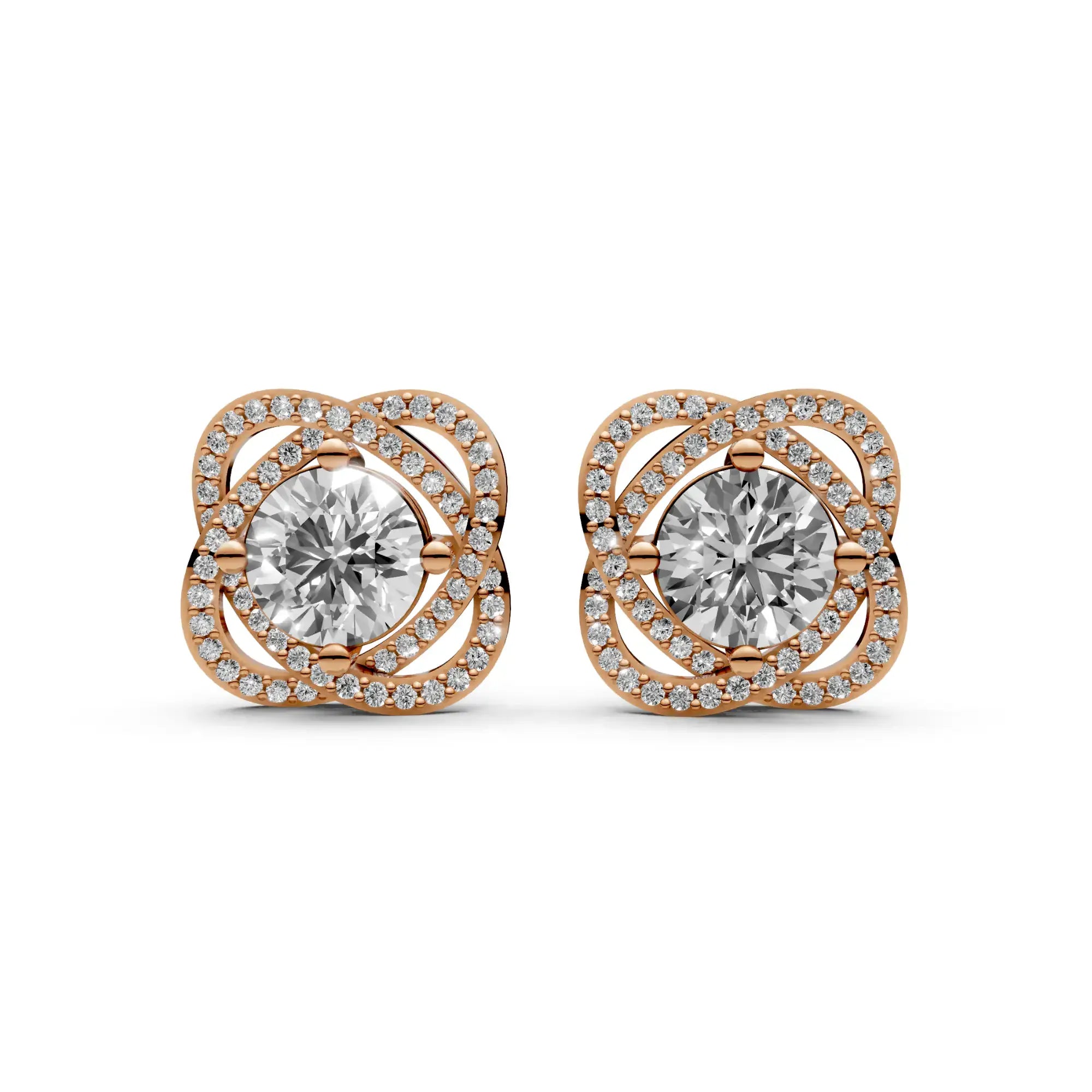 2.4 Carat Round Solitaire with Detachable Floral Jacket