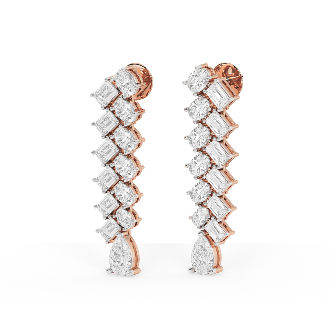 Aurora Glint Diamond Danglers