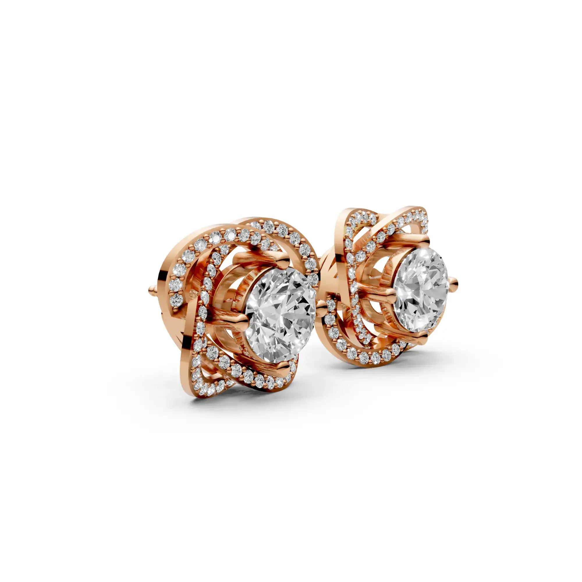 2.4 Carat Round Solitaire with Detachable Floral Jacket